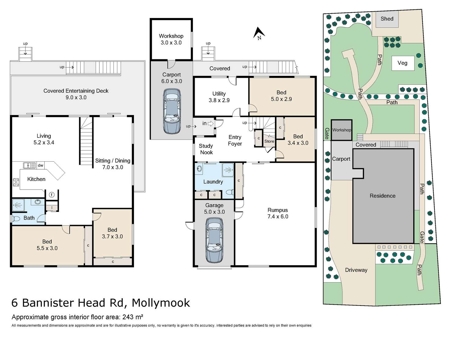 Floorplan of Homely house listing, 6 Bannister Head Road, Mollymook Beach NSW 2539