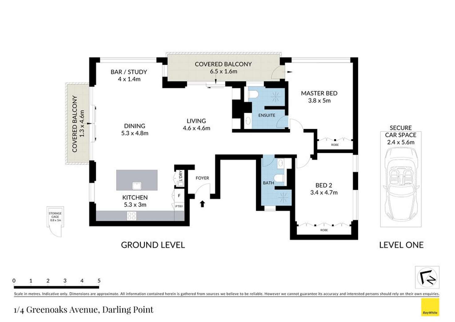 Floorplan of Homely apartment listing, 1/4 Greenoaks Avenue, Darling Point NSW 2027