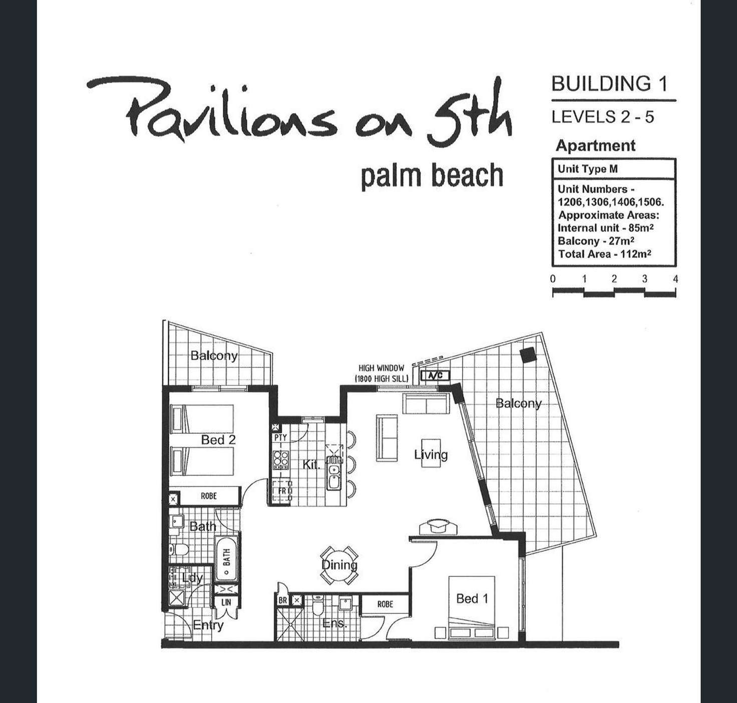 Floorplan of Homely apartment listing, 1306/10 Fifth Avenue, Palm Beach QLD 4221