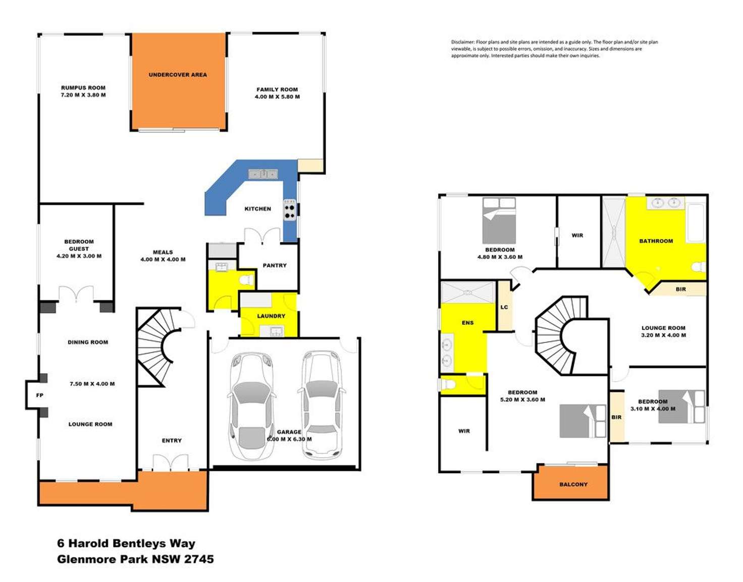 Floorplan of Homely house listing, 6 Harold Bentleys Way, Glenmore Park NSW 2745