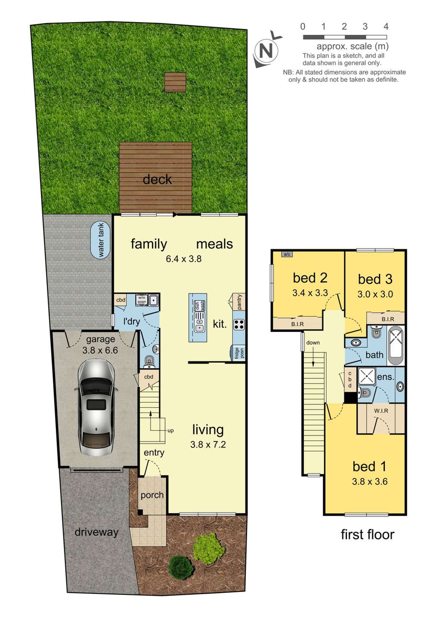 Floorplan of Homely townhouse listing, 79 Waverley Park Drive, Mulgrave VIC 3170