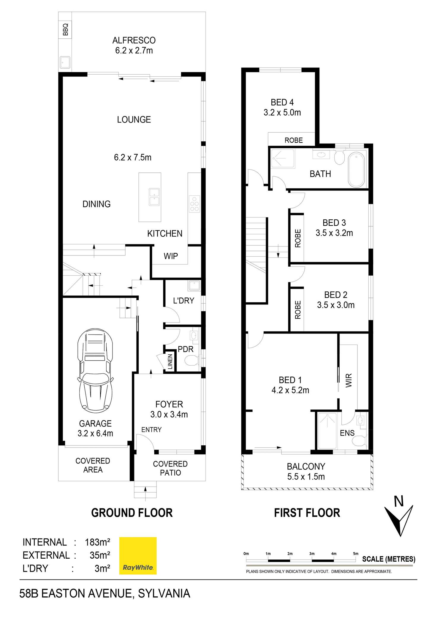 Floorplan of Homely semiDetached listing, 58B Easton Avenue, Sylvania NSW 2224