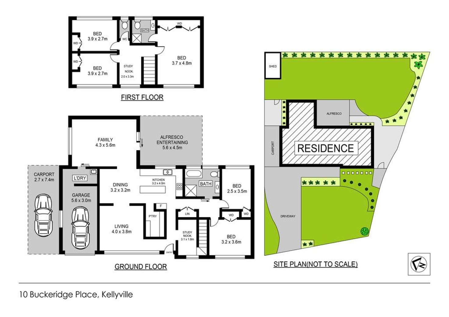 Floorplan of Homely house listing, 10 Buckeridge Place, Kellyville NSW 2155