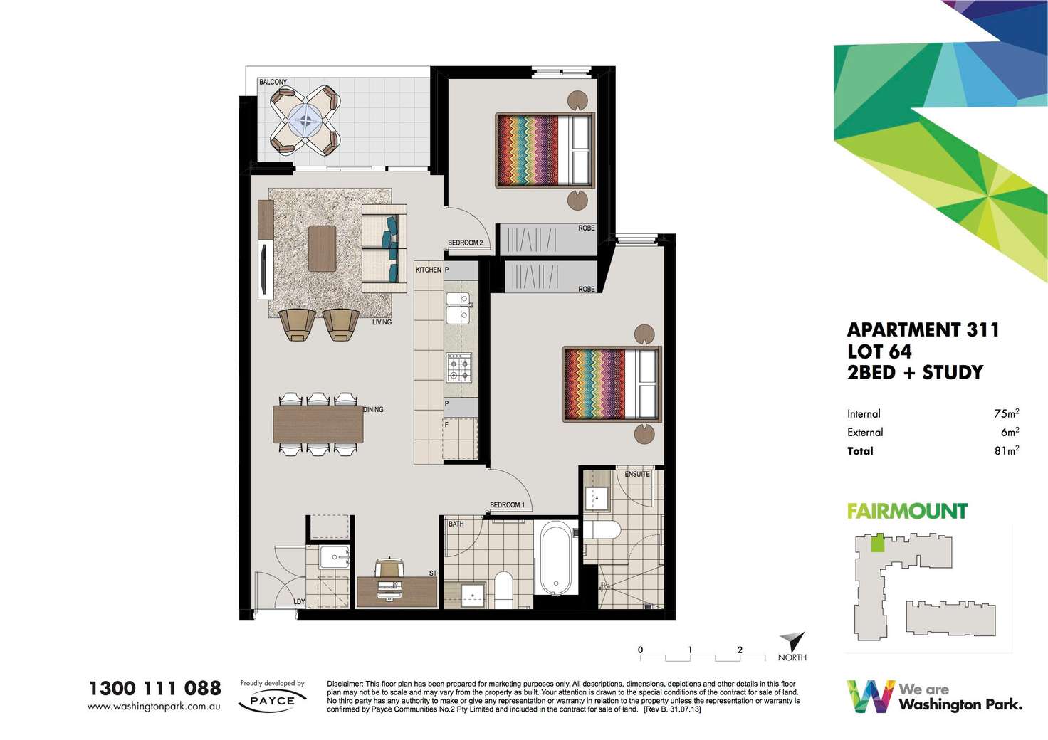 Floorplan of Homely apartment listing, 311/1 Vermont Crescent, Riverwood NSW 2210