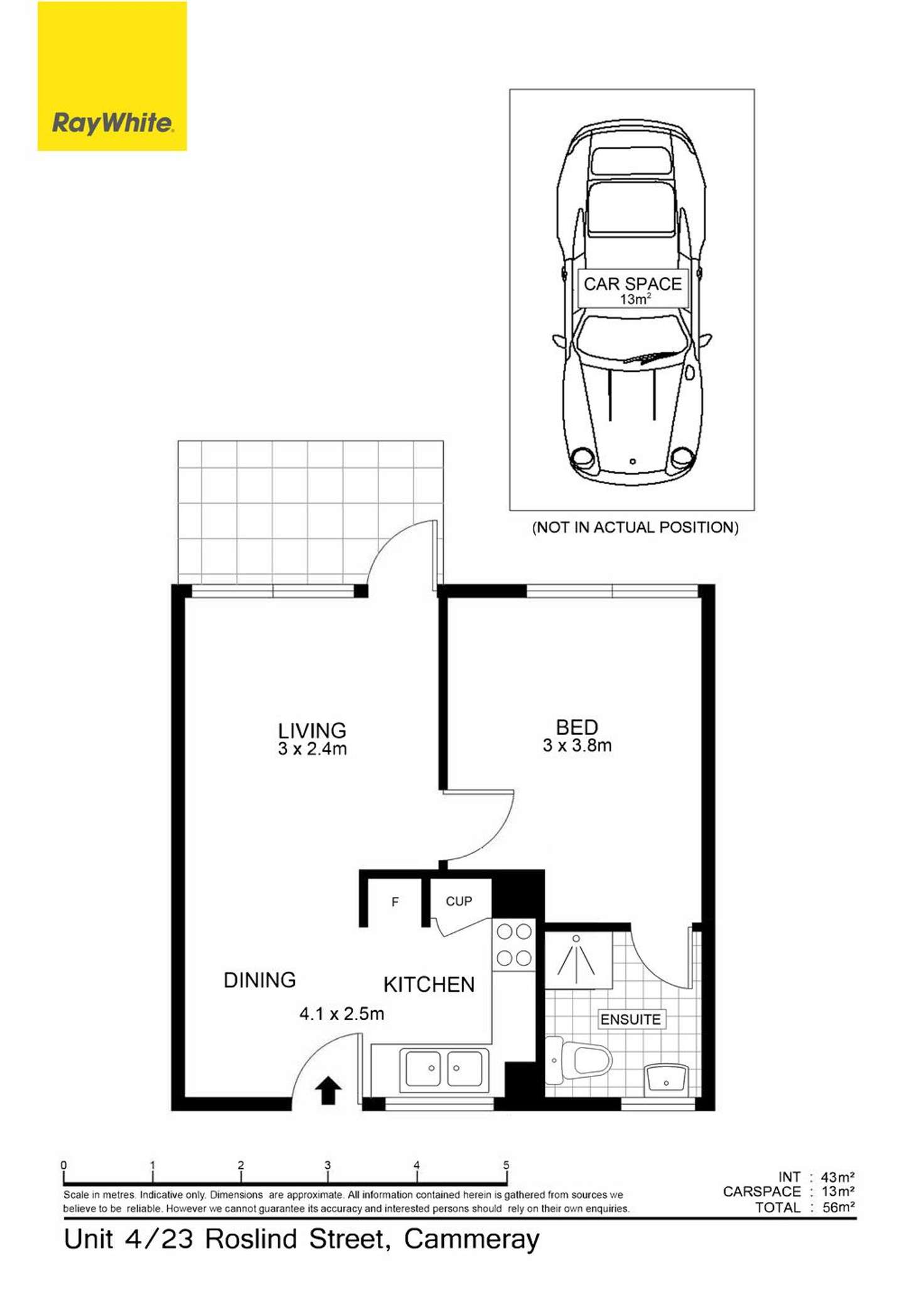 Floorplan of Homely apartment listing, 4/23 Rosalind Street, Cammeray NSW 2062