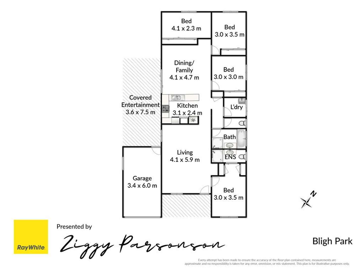 Floorplan of Homely house listing, 4 Arkell Drive, Bligh Park NSW 2756
