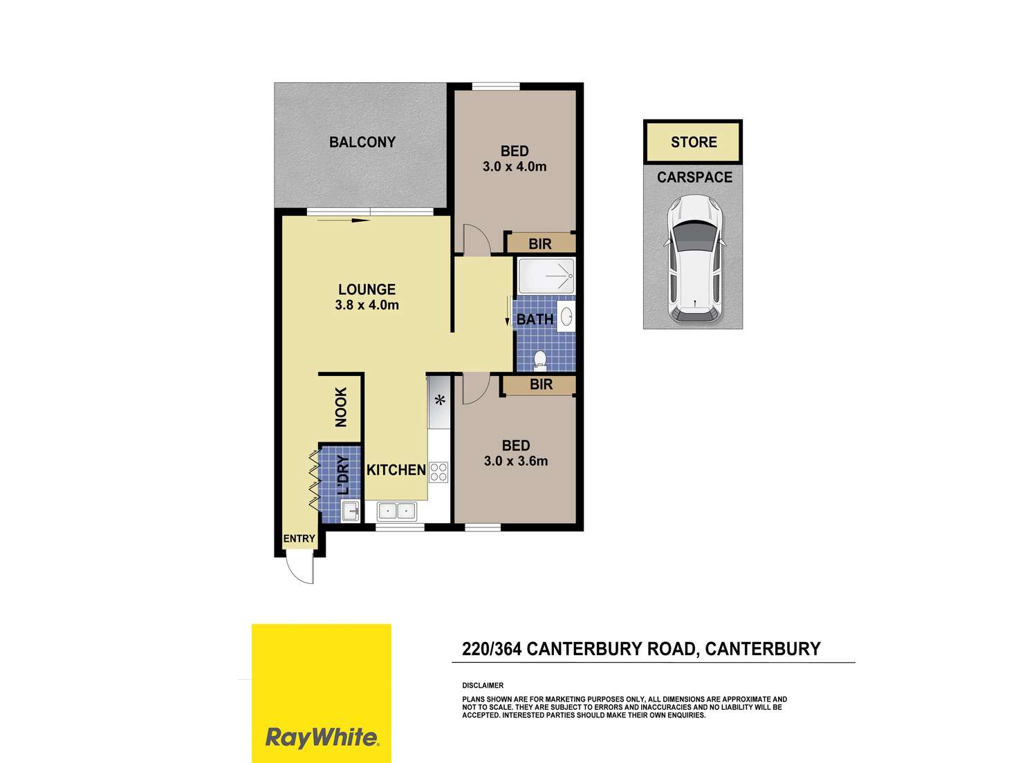 Floorplan of Homely apartment listing, 220/364 Canterbury Road, Canterbury NSW 2193