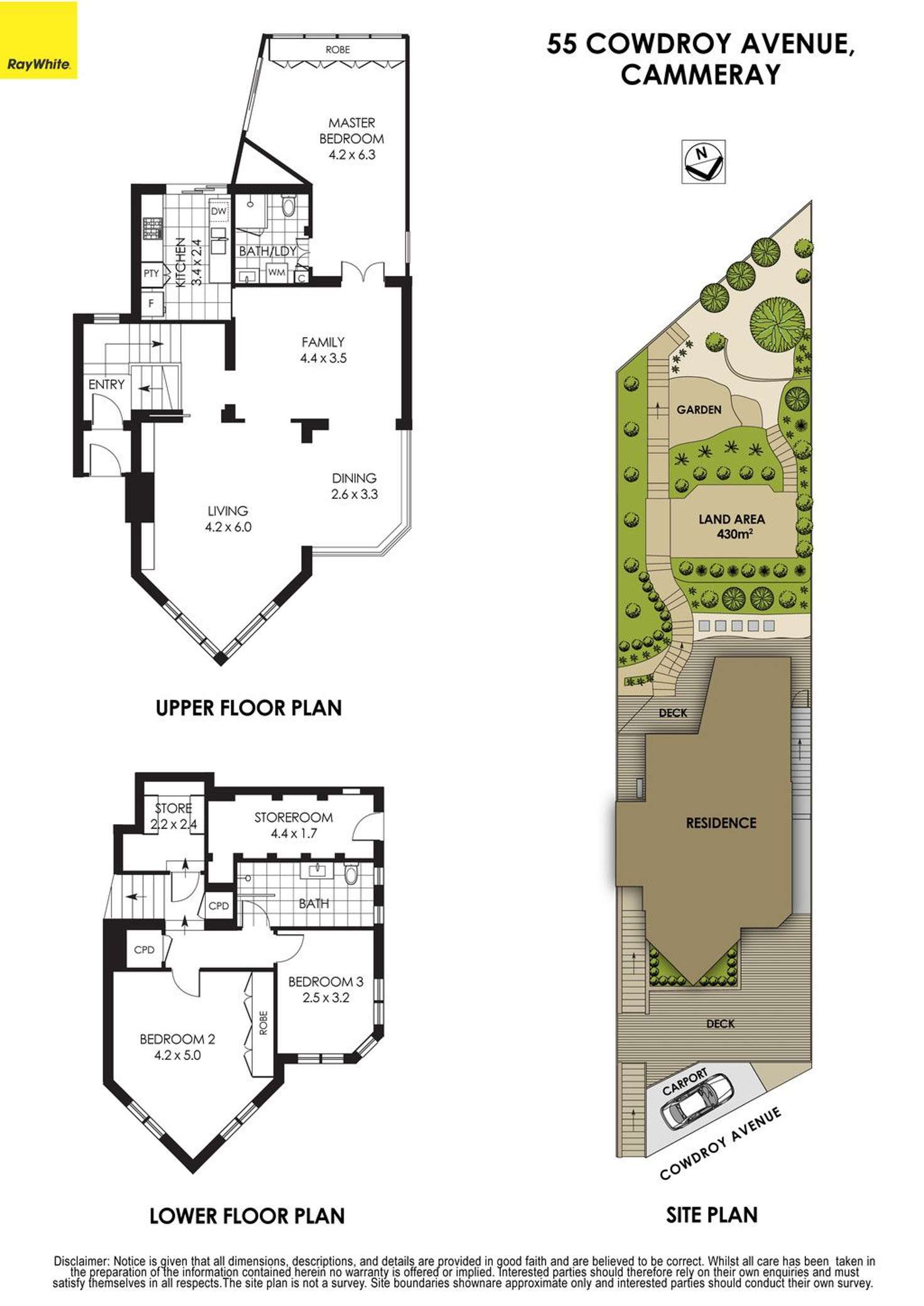 Floorplan of Homely house listing, 55 Cowdroy Avenue, Cammeray NSW 2062