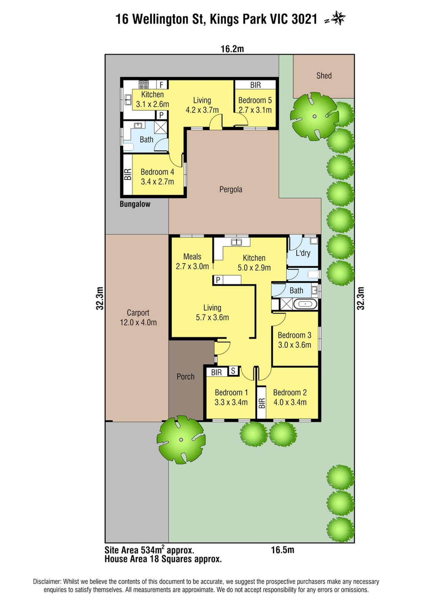 Floorplan of Homely house listing, 16 Wellington Street, Kings Park VIC 3021