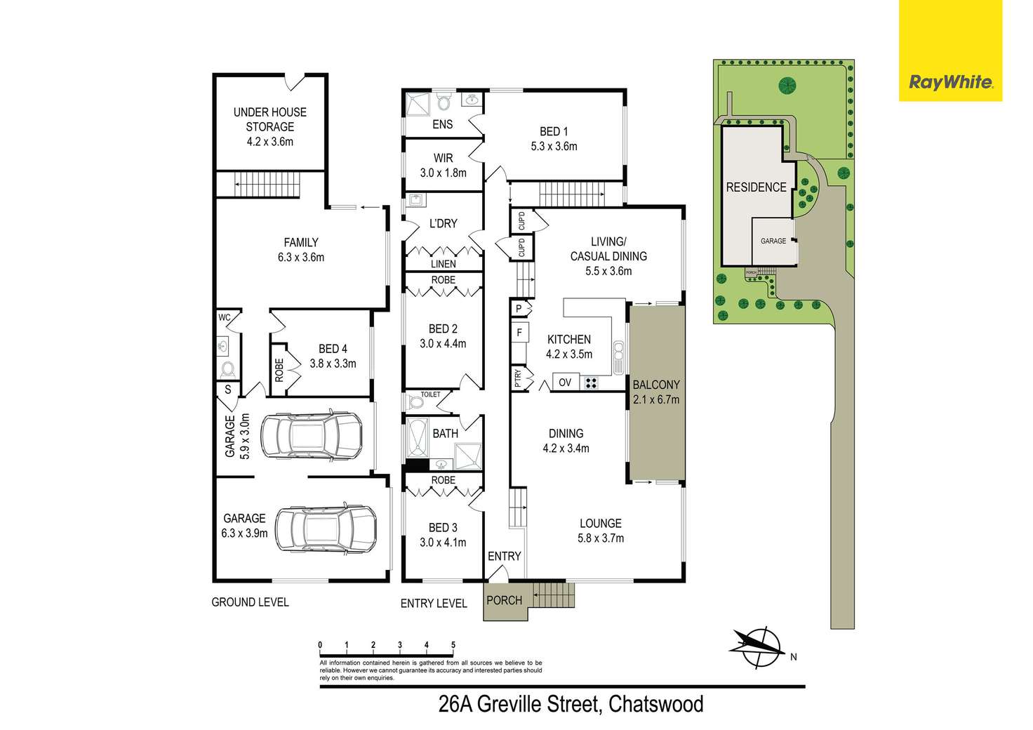 Floorplan of Homely house listing, 26A Greville Street, Chatswood NSW 2067