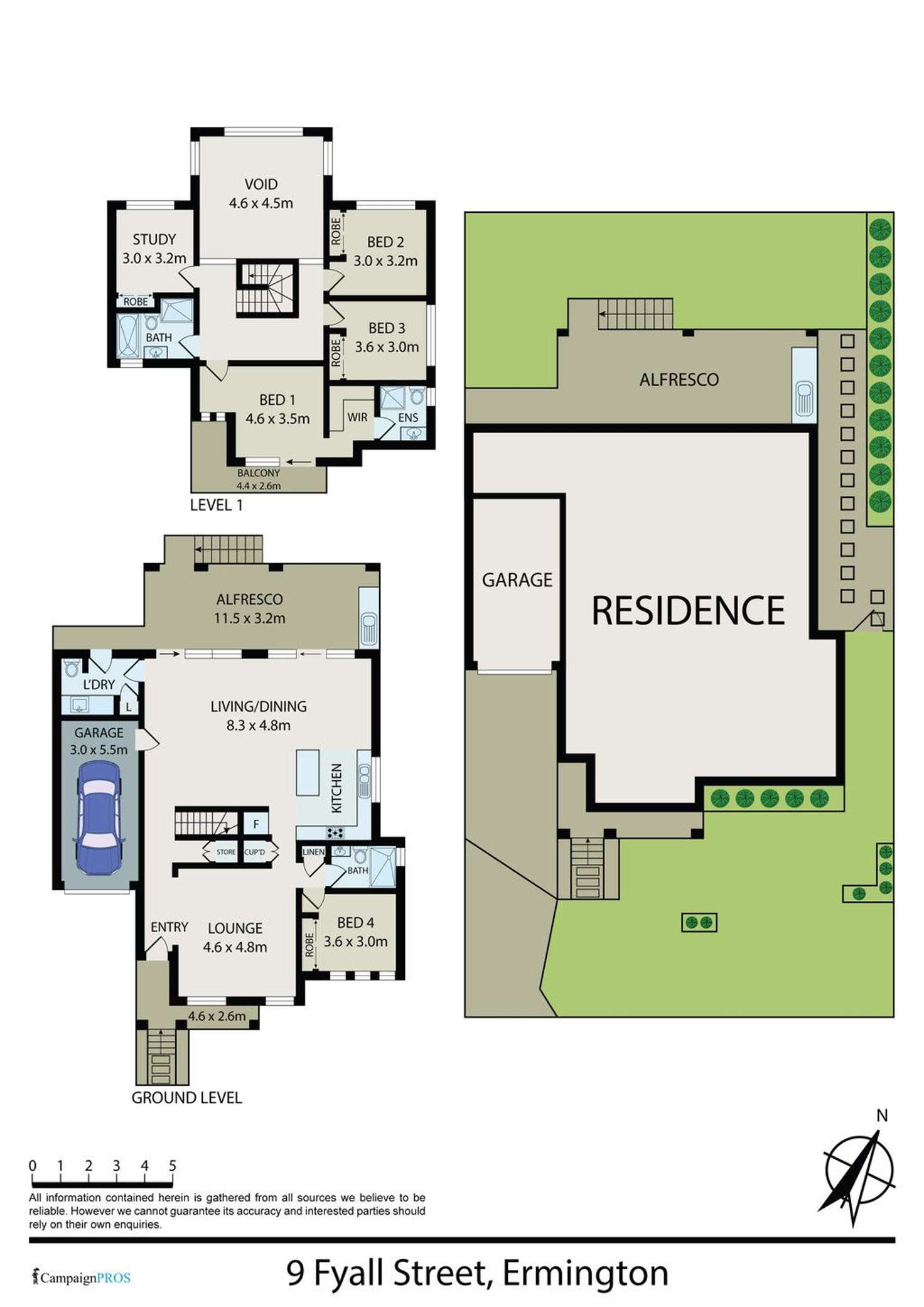 Floorplan of Homely house listing, 9 & 9A Fyall Street, Ermington NSW 2115