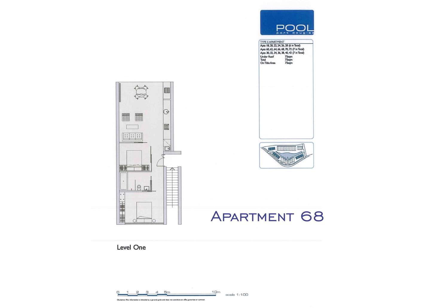 Floorplan of Homely apartment listing, 68/19-37 St Crispins Avenue, Port Douglas QLD 4877