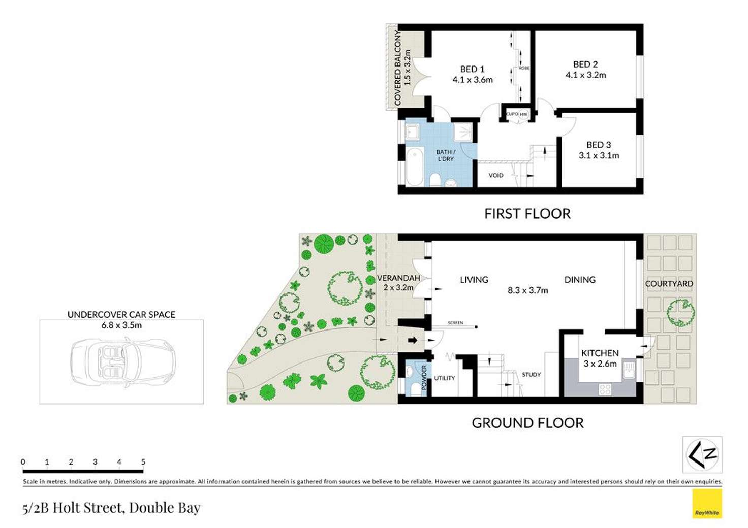 Floorplan of Homely townhouse listing, 5/2B Holt Street, Double Bay NSW 2028