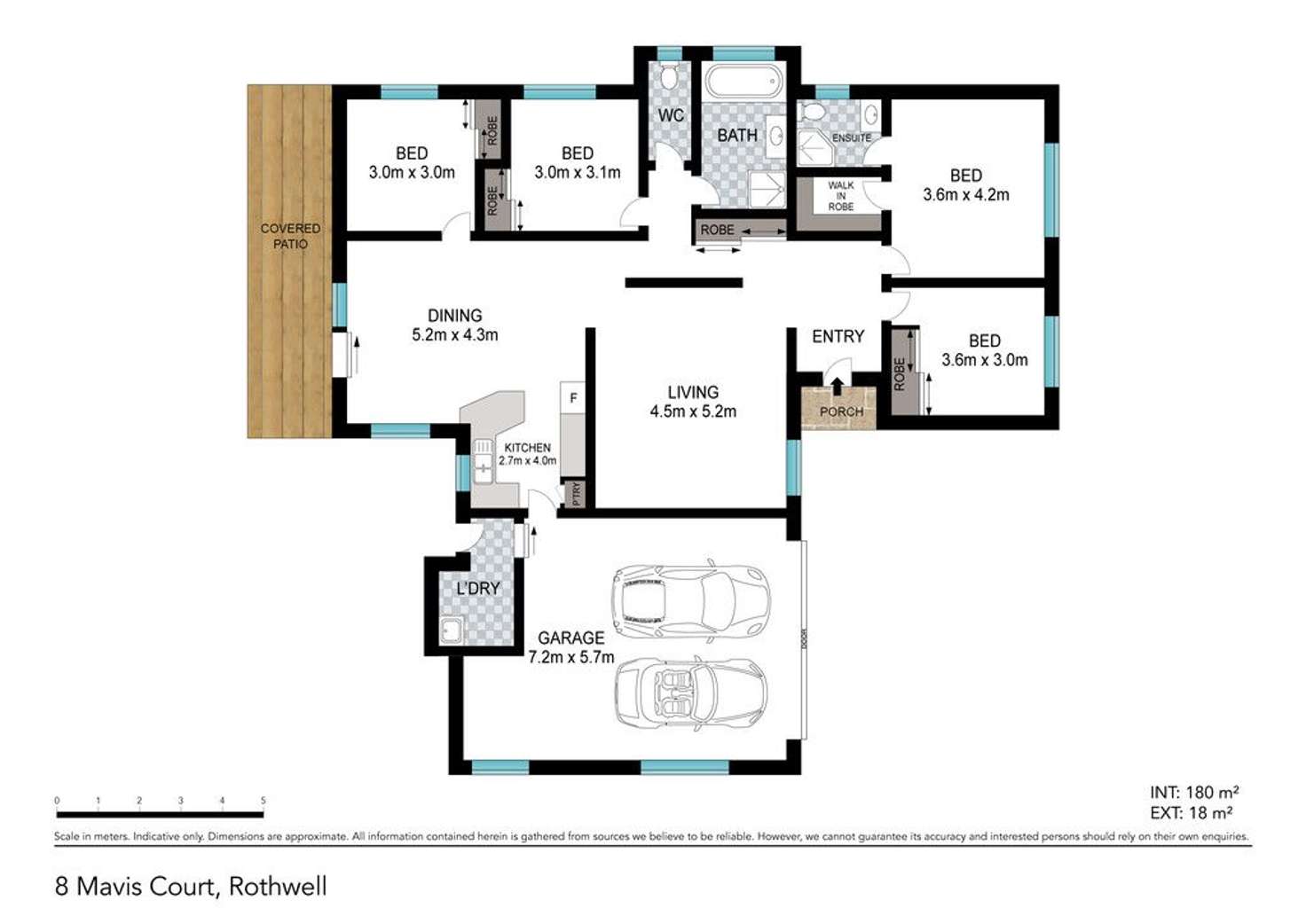 Floorplan of Homely house listing, 8 Mavis Court, Rothwell QLD 4022