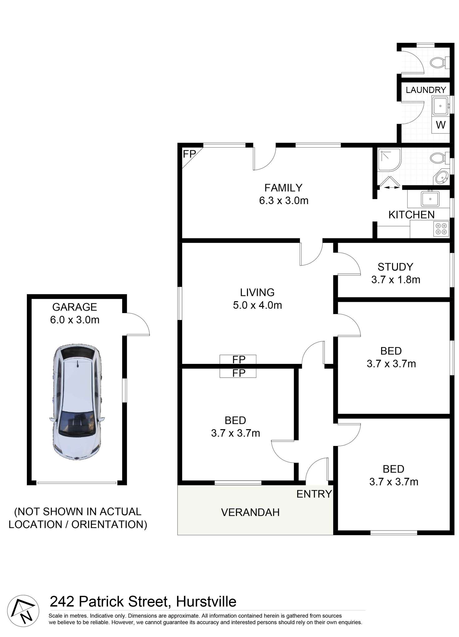 Floorplan of Homely house listing, 242 Patrick Street, Hurstville NSW 2220