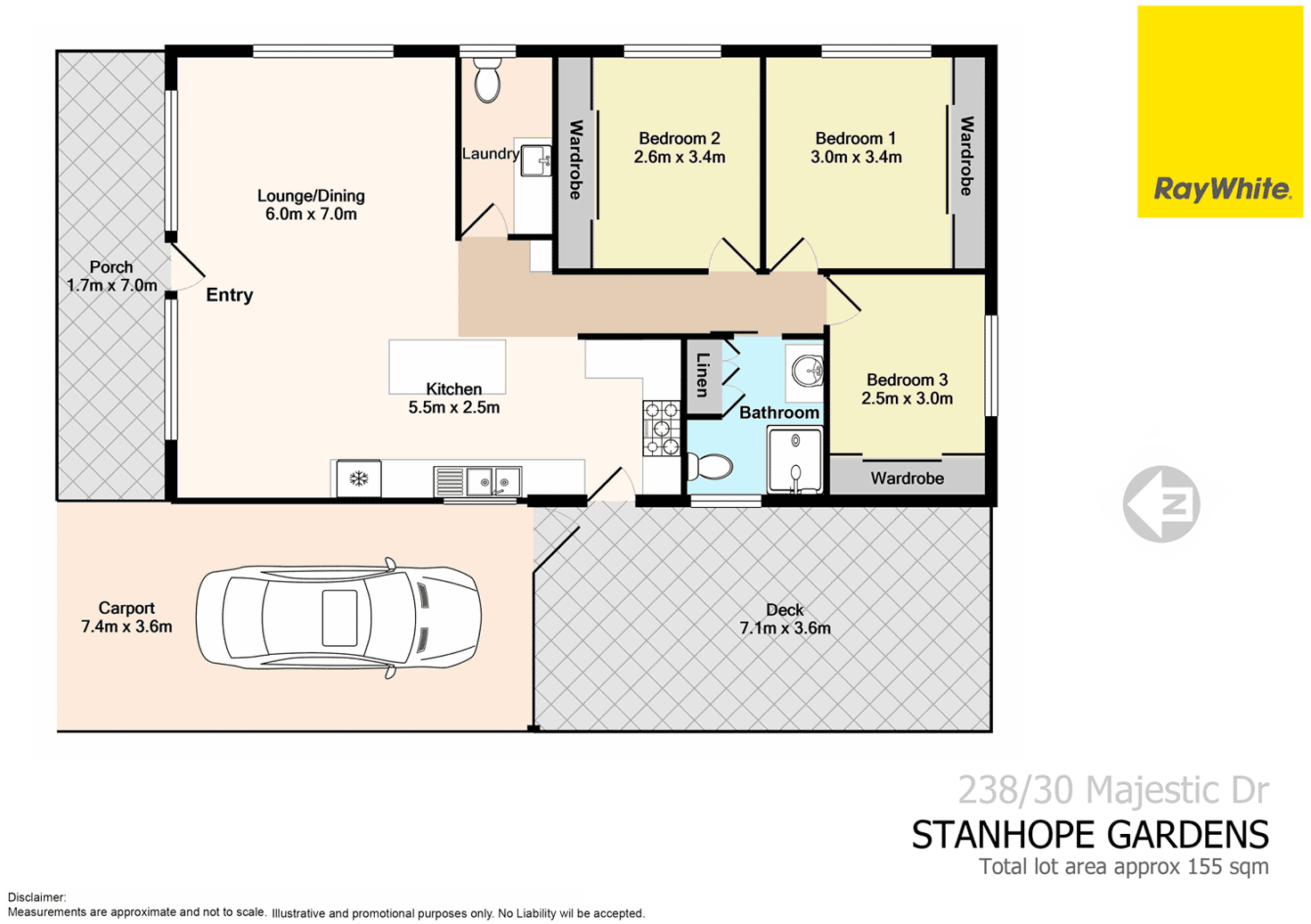 Floorplan of Homely townhouse listing, 238/30 Majestic Drive, Stanhope Gardens NSW 2768