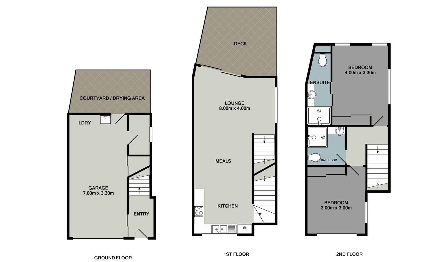 Floorplan of Homely townhouse listing, 3/272 Nursery Road, Holland Park QLD 4121