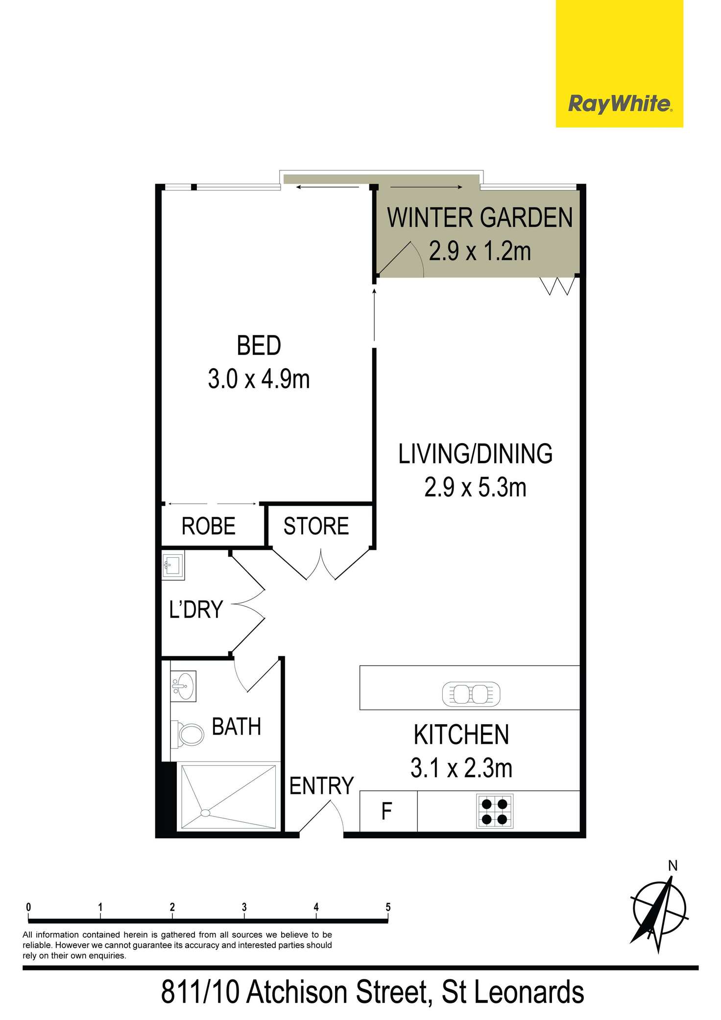 Floorplan of Homely unit listing, 811/10 Atchison Street, St Leonards NSW 2065