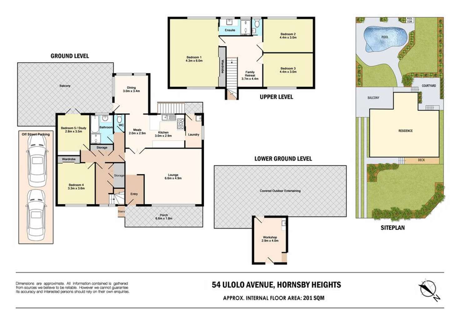 Floorplan of Homely house listing, 54 Ulolo Avenue, Hornsby Heights NSW 2077