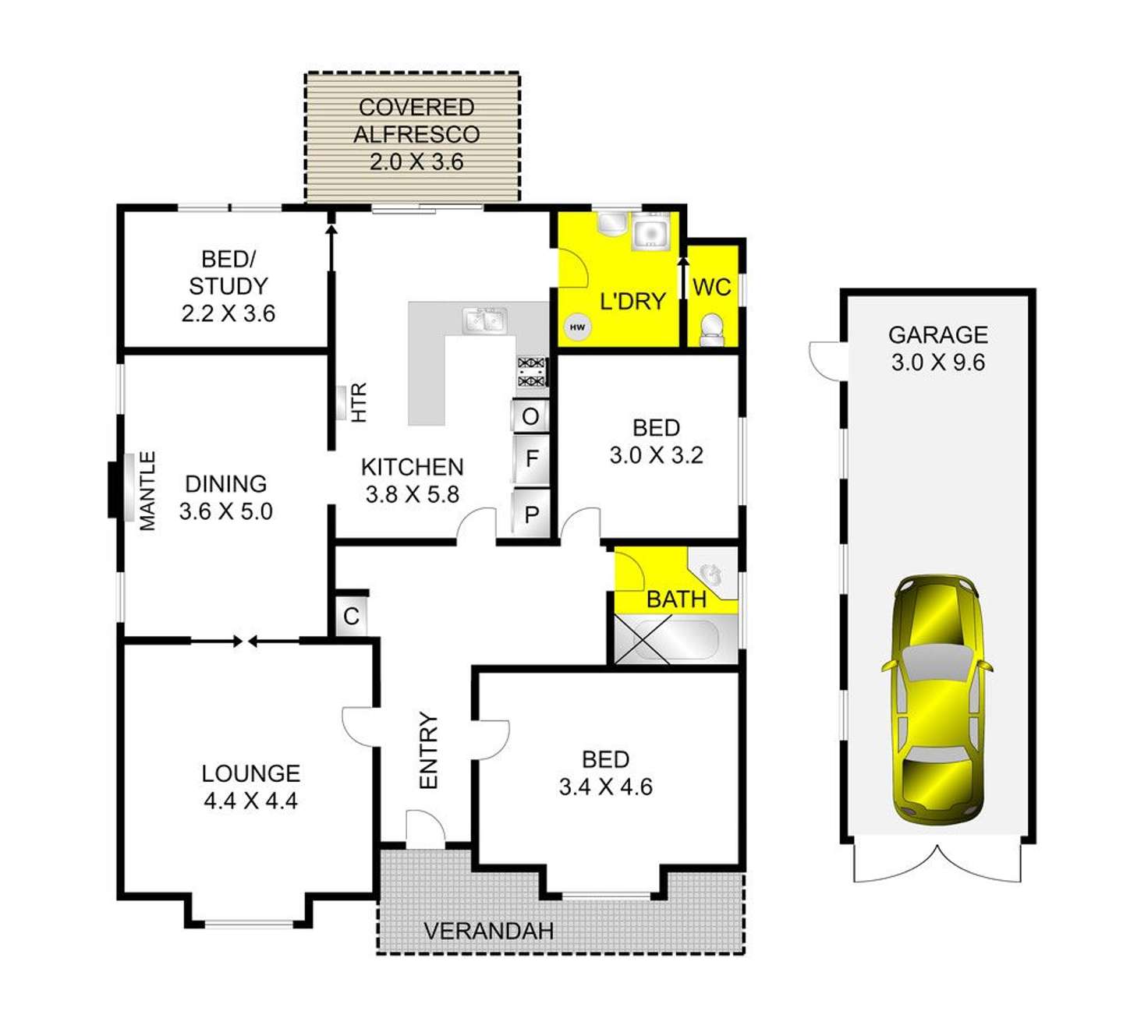 Floorplan of Homely house listing, 24 Corio Street, Belmont VIC 3216