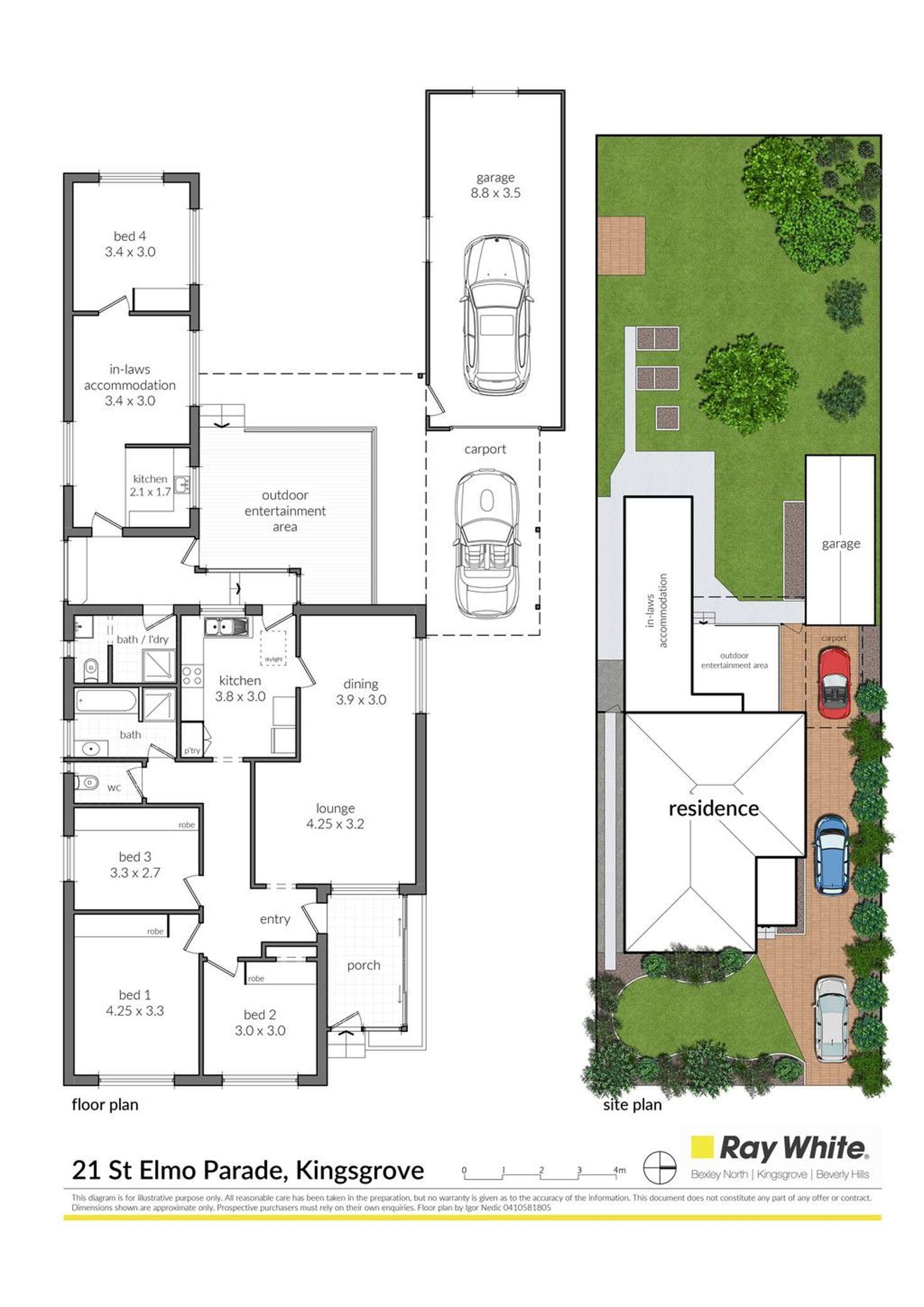 Floorplan of Homely house listing, 21 St Elmo Parade, Kingsgrove NSW 2208