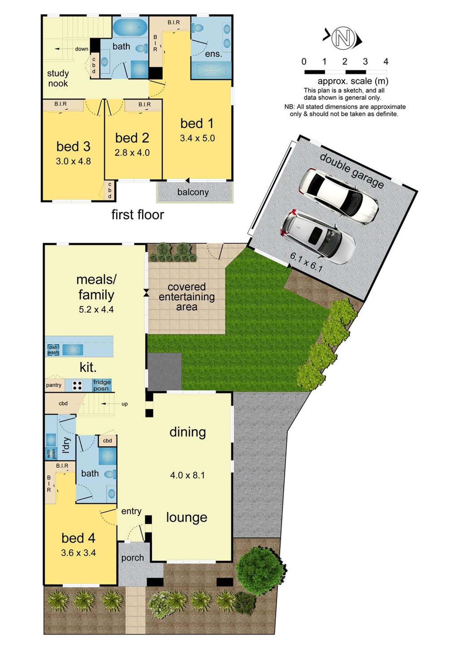 Floorplan of Homely house listing, 6 Sir Kenneth Luke Boulevard, Mulgrave VIC 3170