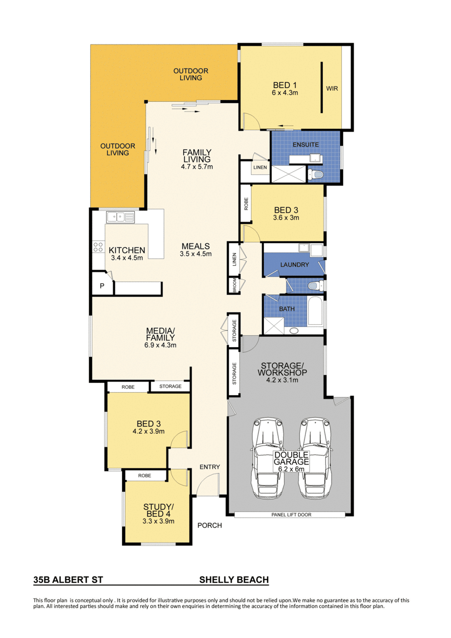 Floorplan of Homely house listing, 35B Albert Street, Shelly Beach QLD 4551