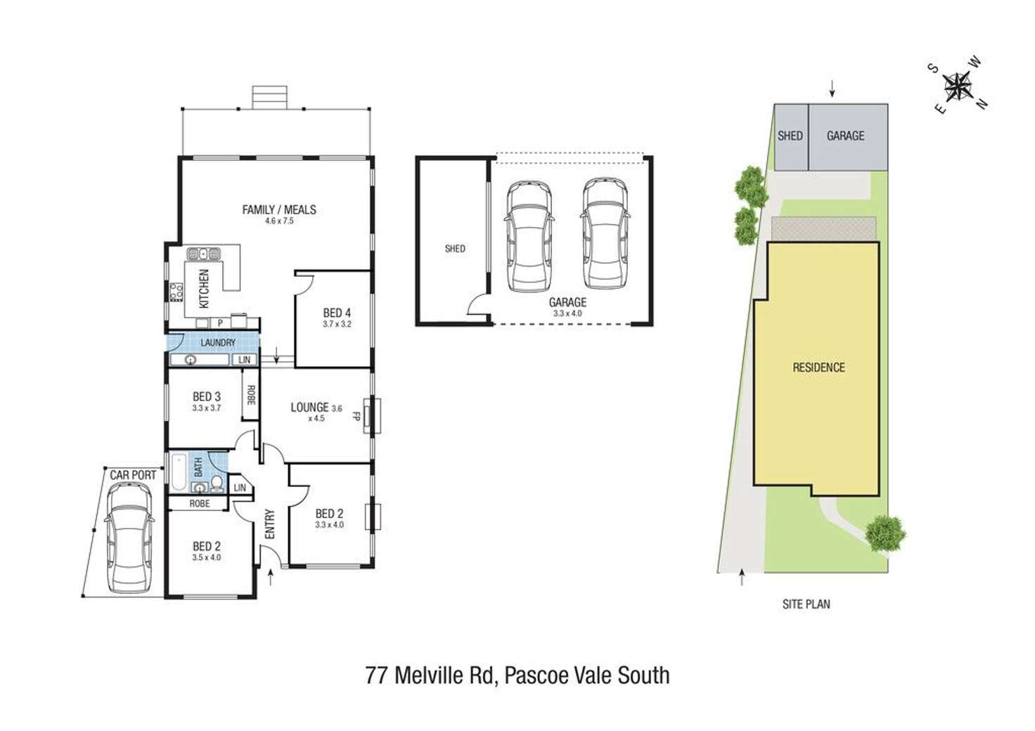 Floorplan of Homely house listing, 77 Melville Road, Pascoe Vale South VIC 3044