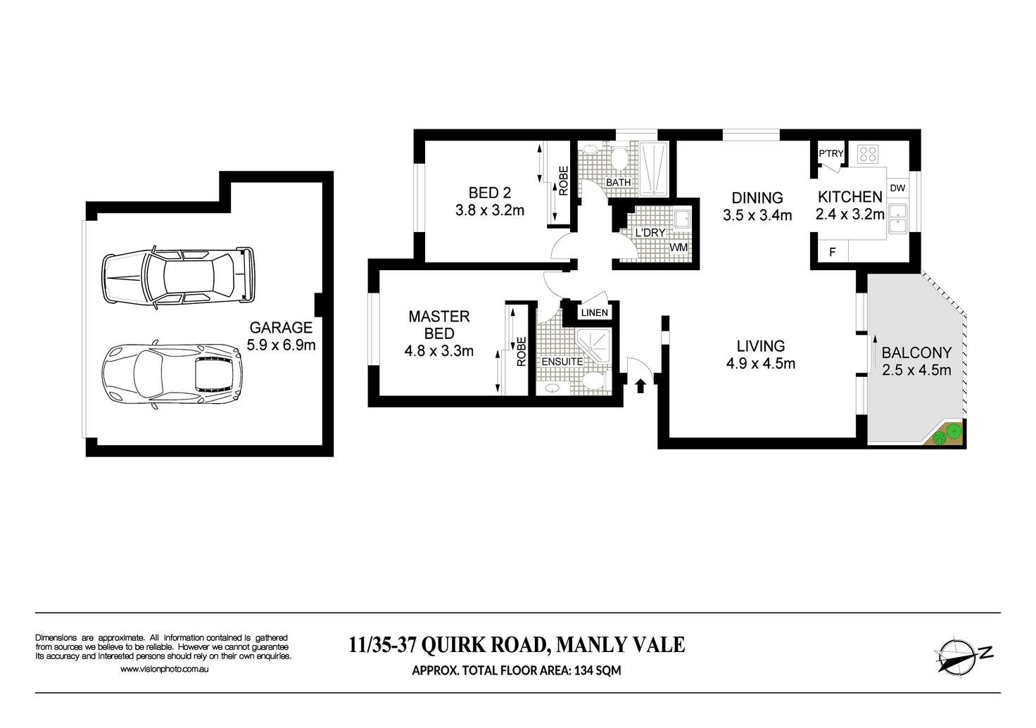 Floorplan of Homely apartment listing, 11/35-37 Quirk Road, Manly Vale NSW 2093
