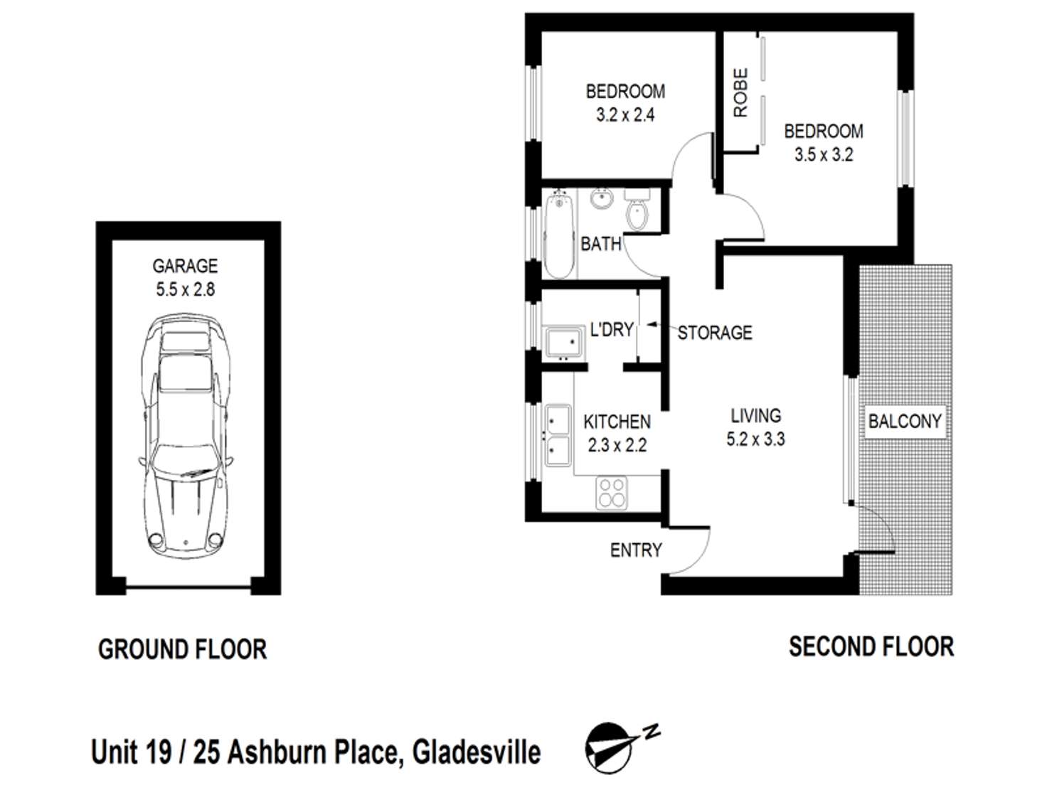 Floorplan of Homely apartment listing, 19/25 Ashburn Place, Gladesville NSW 2111