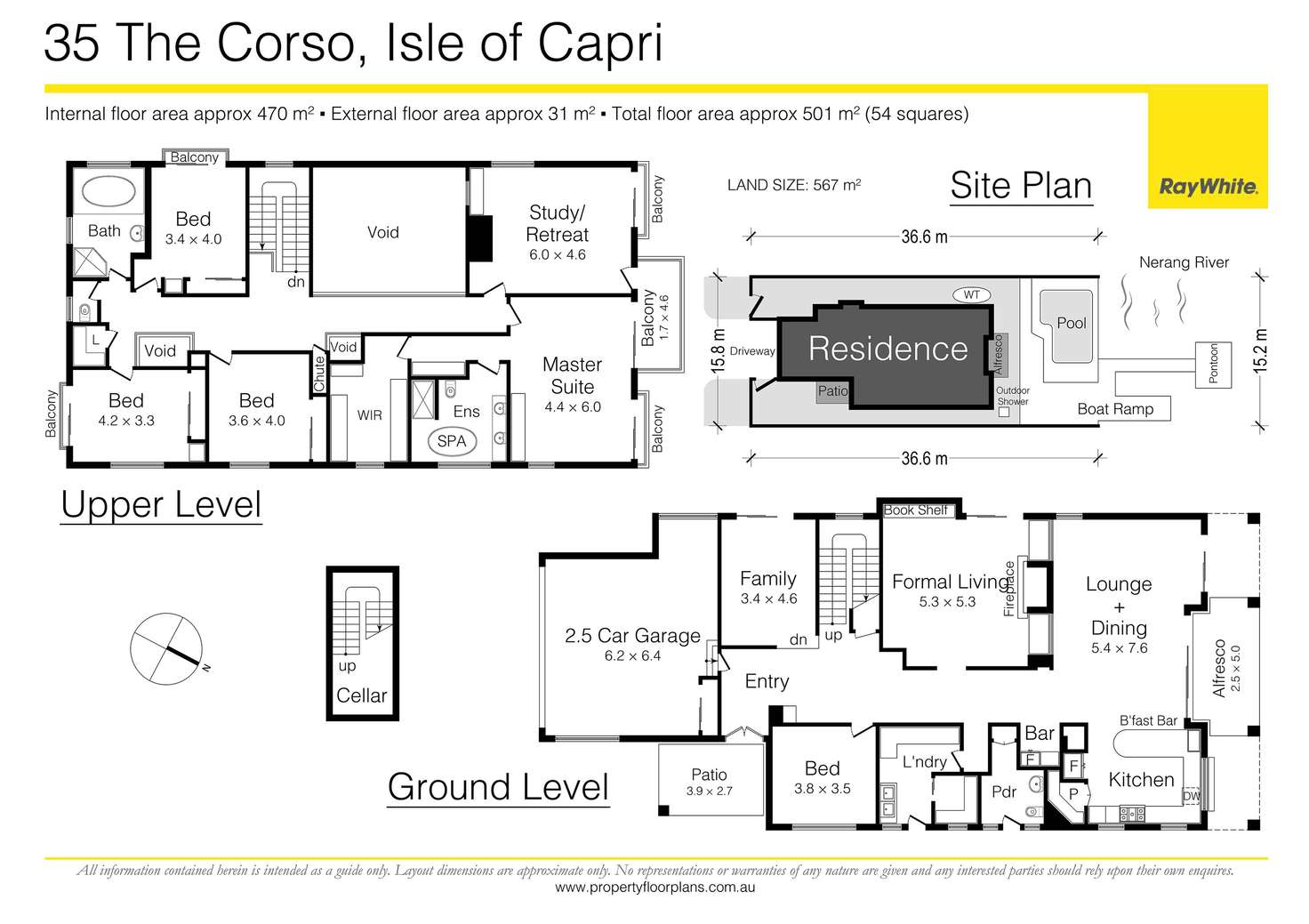 Floorplan of Homely house listing, 35 The Corso, Isle Of Capri QLD 4217
