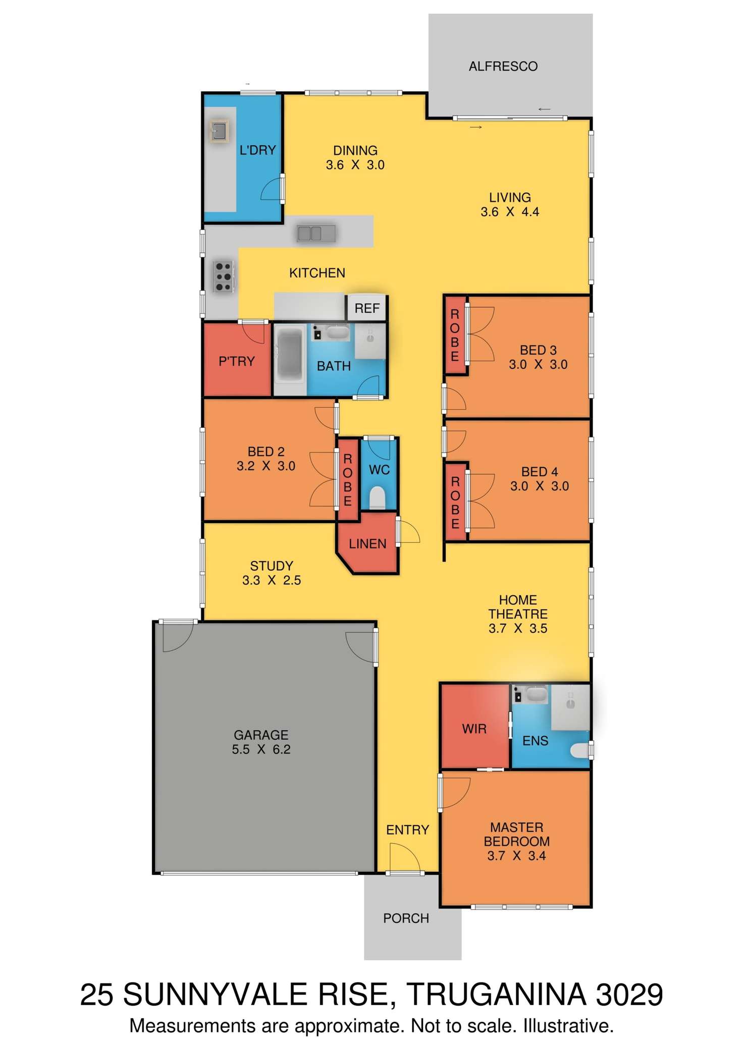 Floorplan of Homely house listing, 25 Sunnyvale Rise, Truganina VIC 3029