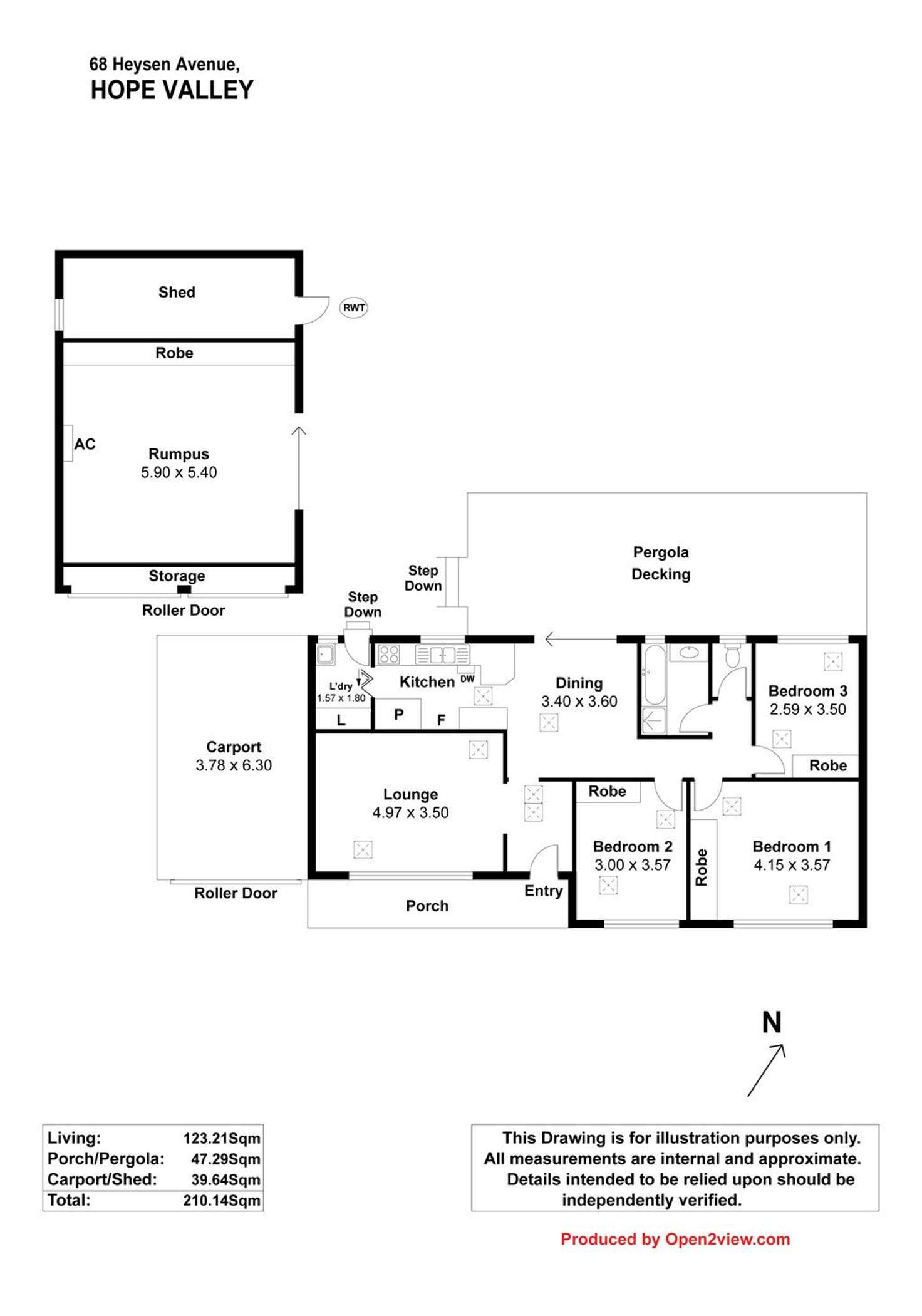 Floorplan of Homely house listing, 68 Heysen Avenue, Hope Valley SA 5090
