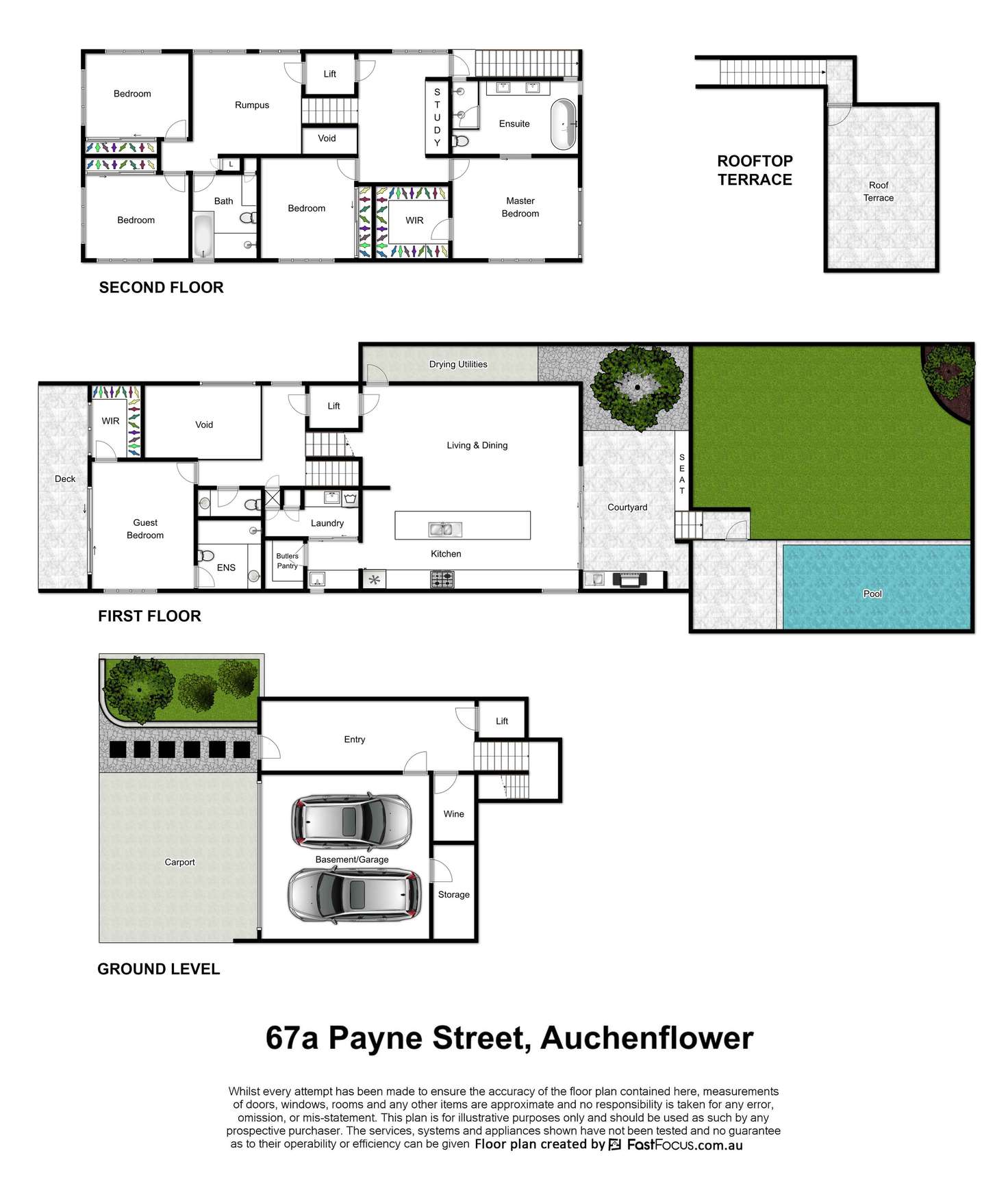Floorplan of Homely house listing, 67a Payne Street, Auchenflower QLD 4066