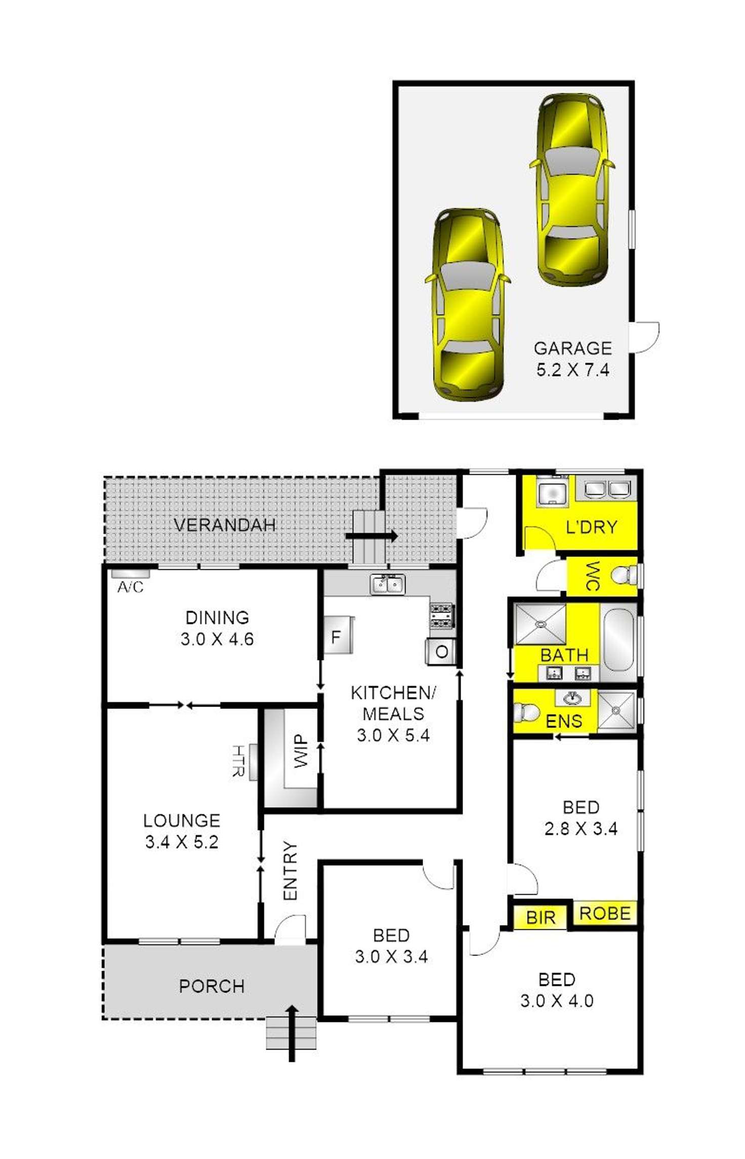 Floorplan of Homely house listing, 113 Cox Road, Norlane VIC 3214