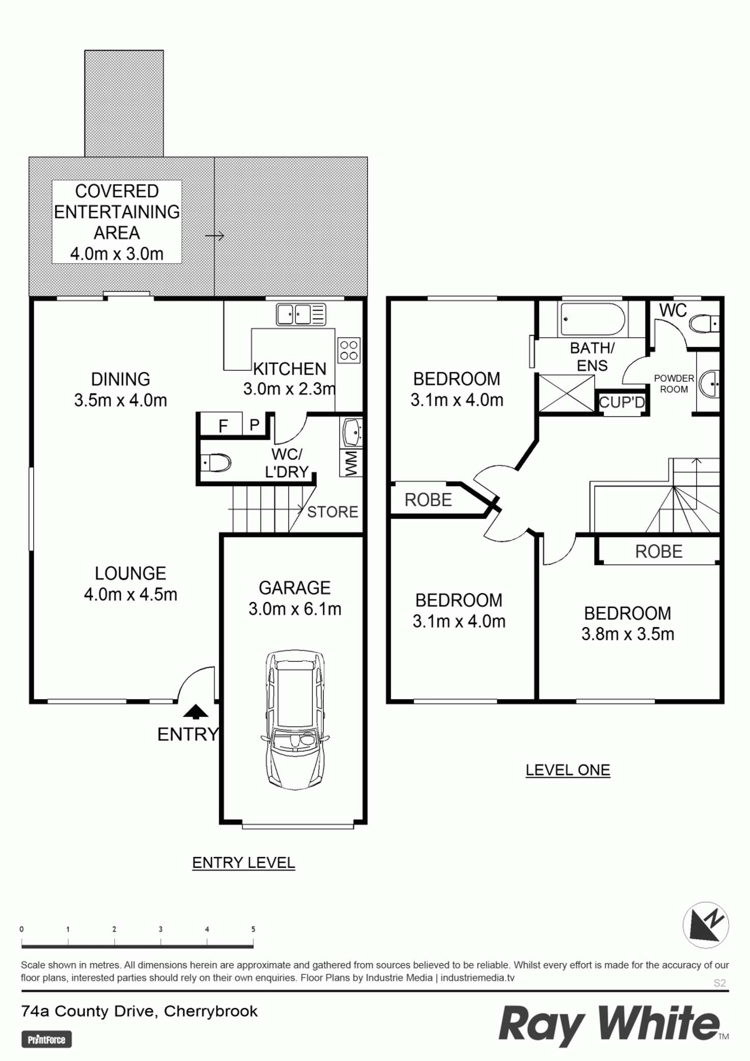 Floorplan of Homely house listing, 74a County Drive, Cherrybrook NSW 2126
