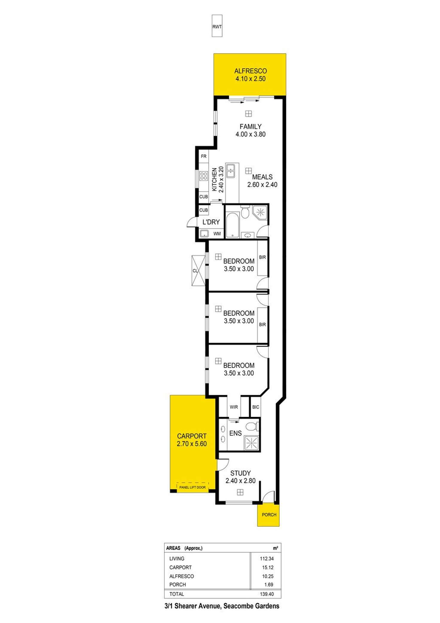 Floorplan of Homely house listing, 3/1 Shearer Avenue, Seacombe Gardens SA 5047