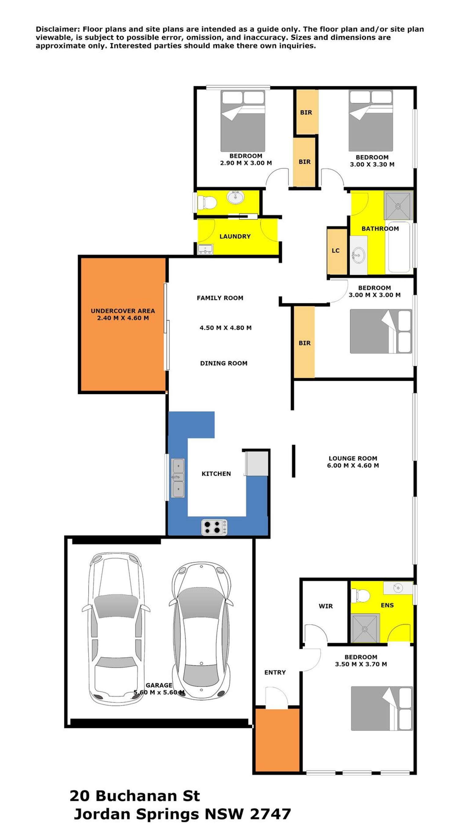 Floorplan of Homely house listing, 20 Buchanan Street, Jordan Springs NSW 2747