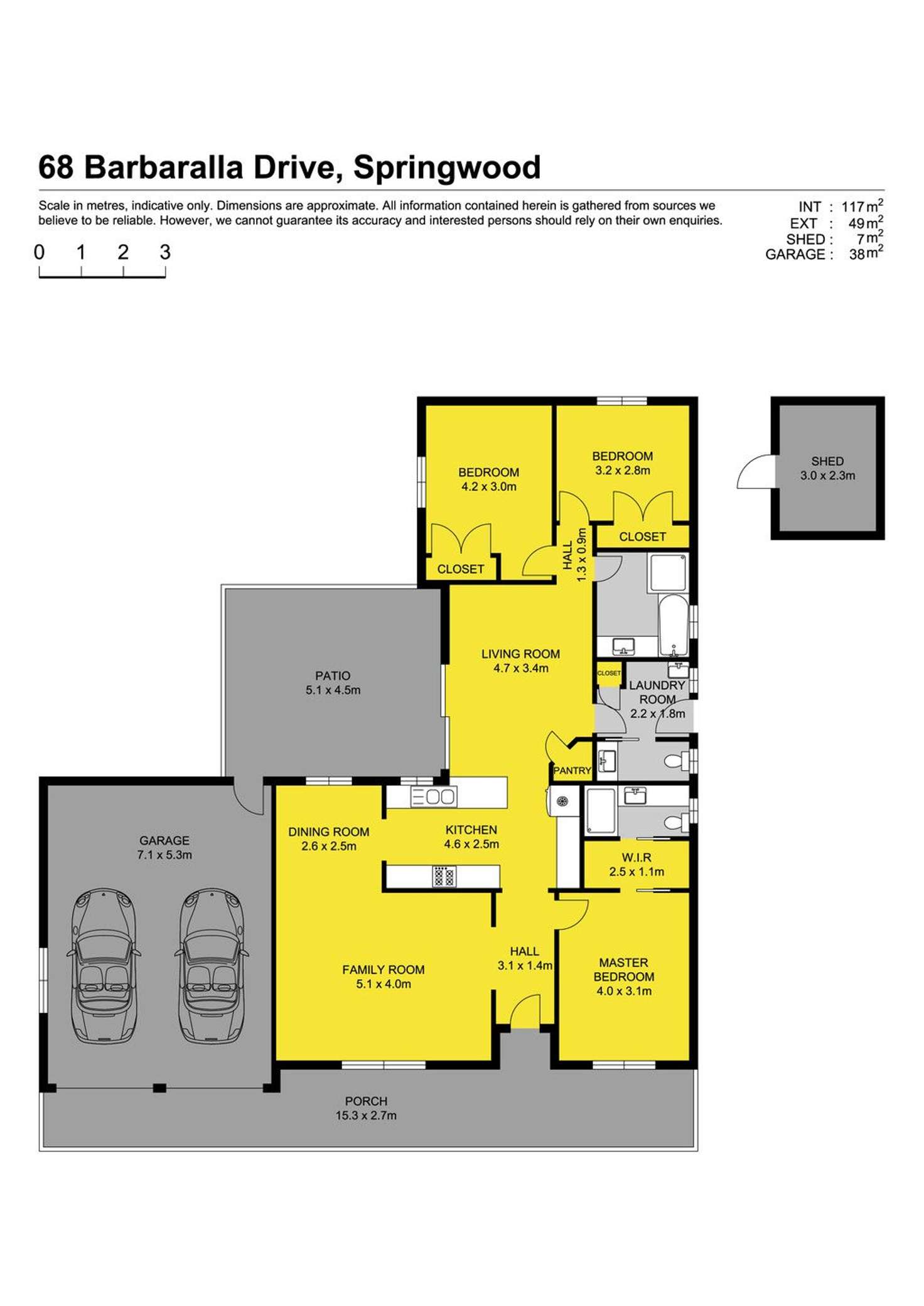 Floorplan of Homely house listing, 68 Barbaralla Drive, Springwood QLD 4127