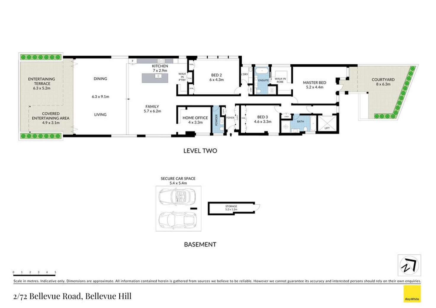 Floorplan of Homely apartment listing, 2/72 Bellevue Road, Bellevue Hill NSW 2023