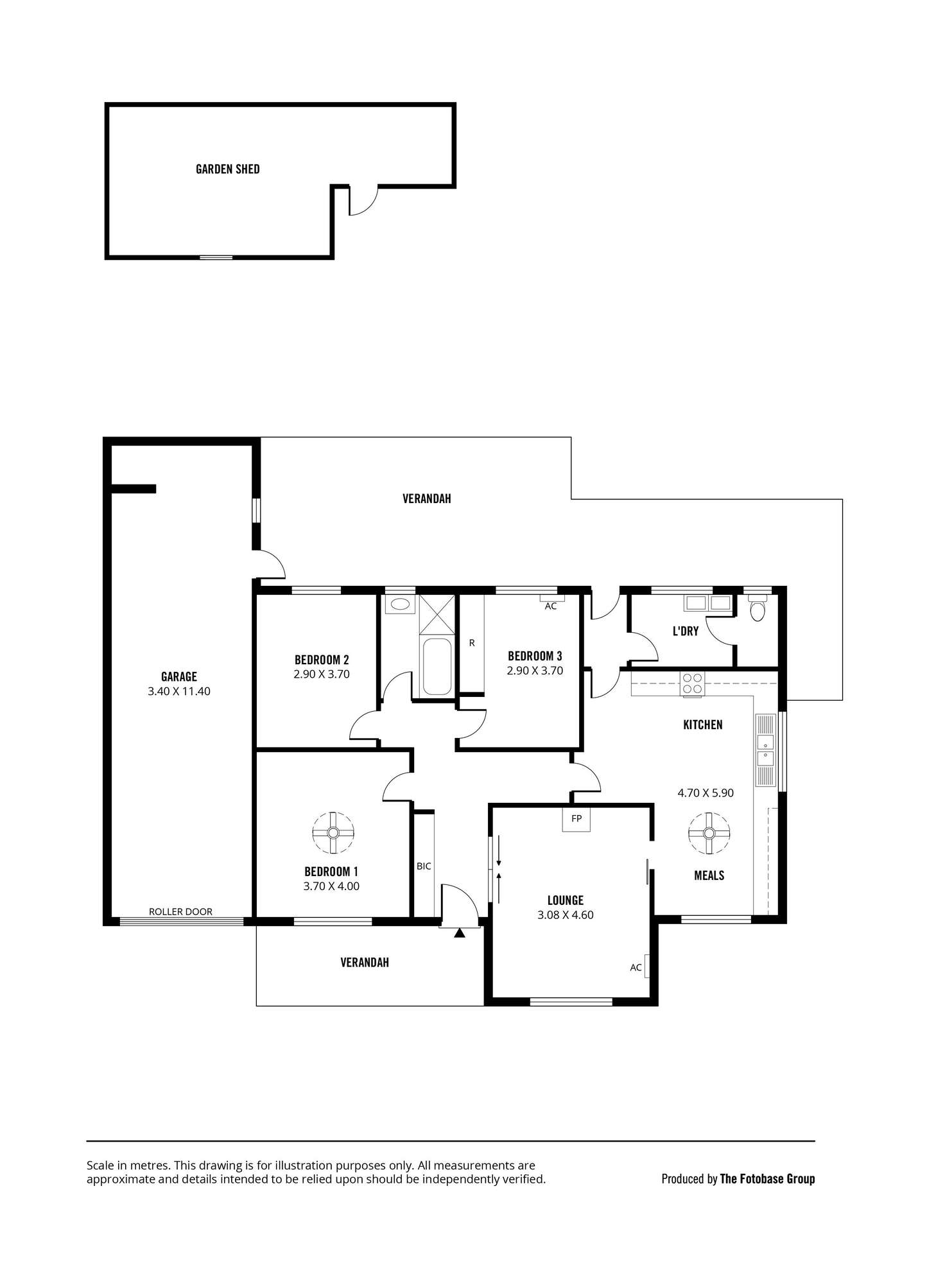 Floorplan of Homely house listing, 14 Downer Avenue, Campbelltown SA 5074