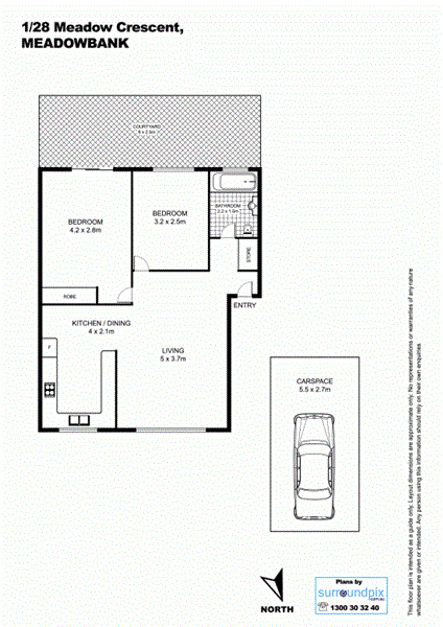 Floorplan of Homely apartment listing, 1/28 Meadow Crescent, Meadowbank NSW 2114