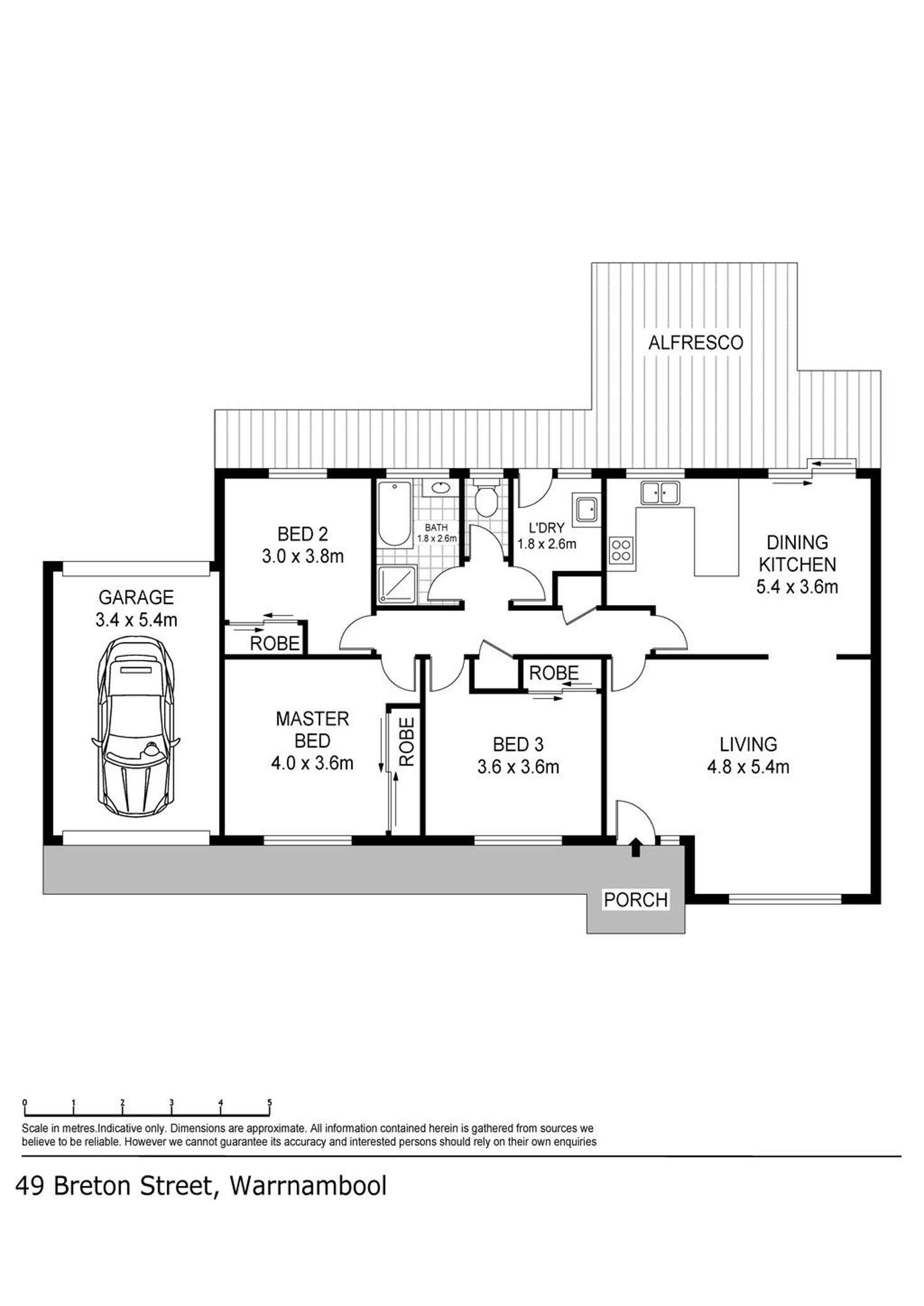 Floorplan of Homely house listing, 49 Breton Street, Warrnambool VIC 3280