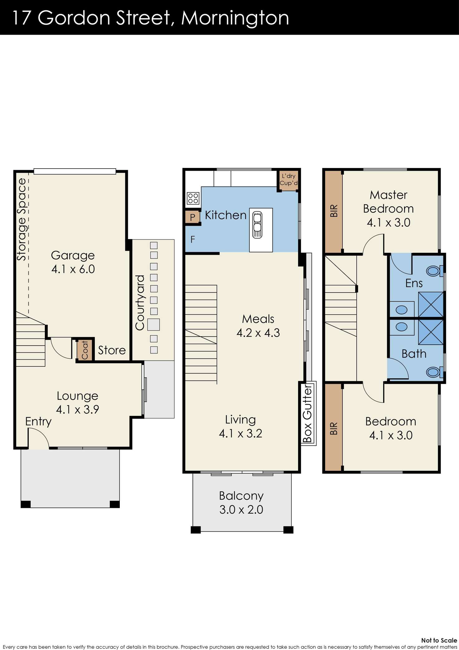 Floorplan of Homely townhouse listing, 17 Gordon Street, Mornington VIC 3931