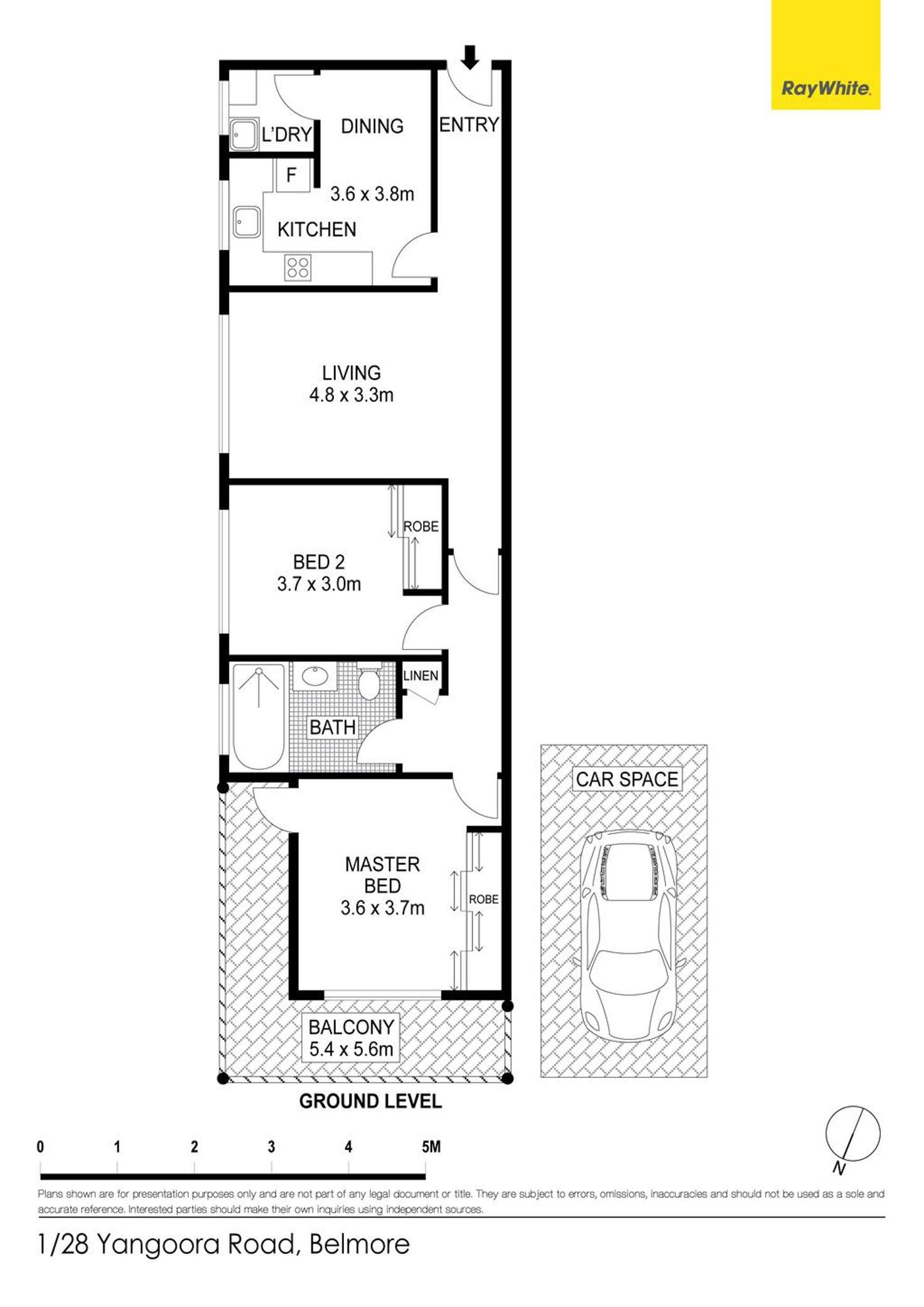 Floorplan of Homely apartment listing, 1/28 Yangoora Road, Belmore NSW 2192