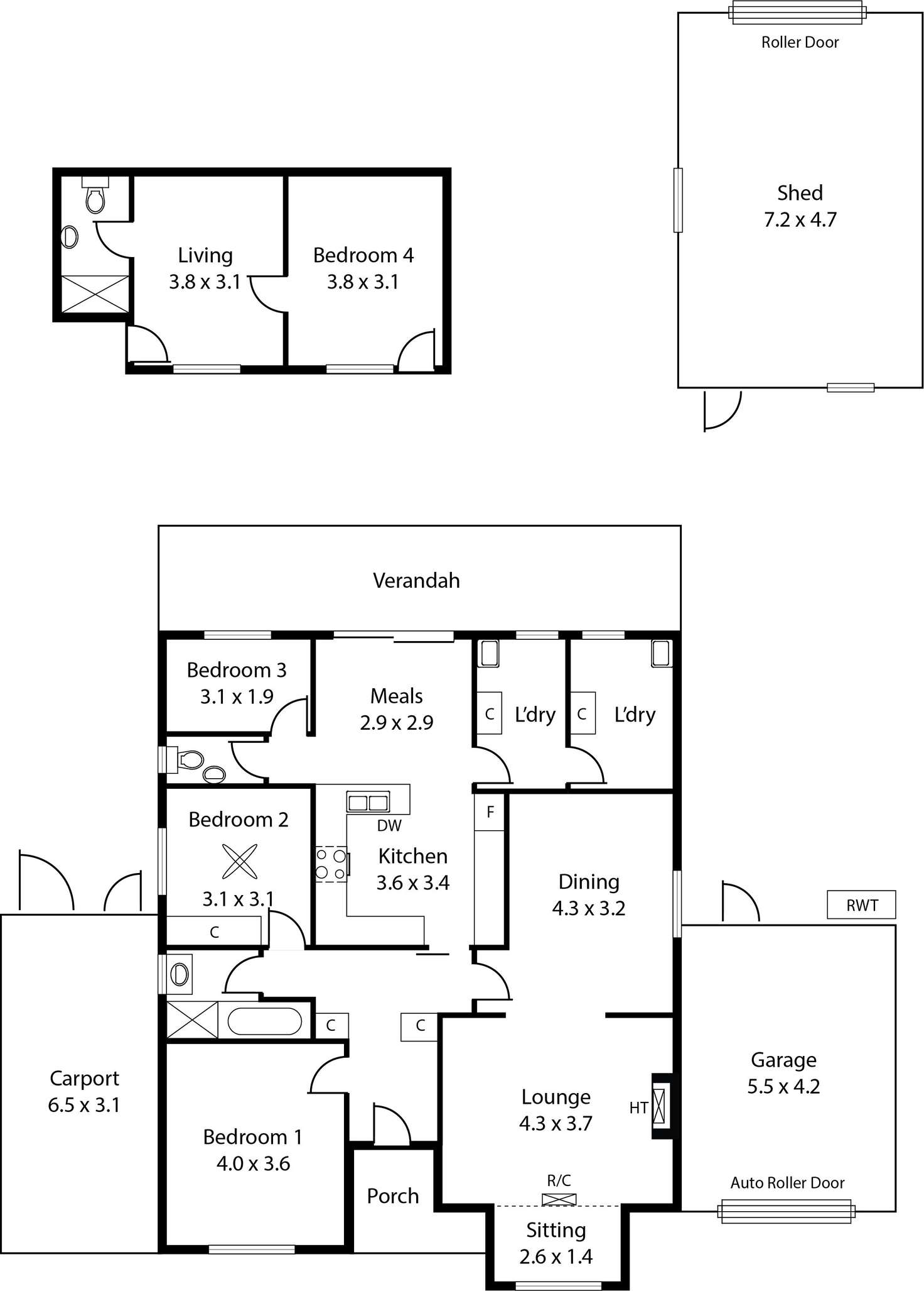 Floorplan of Homely house listing, 4 Kent Street, Henley Beach SA 5022