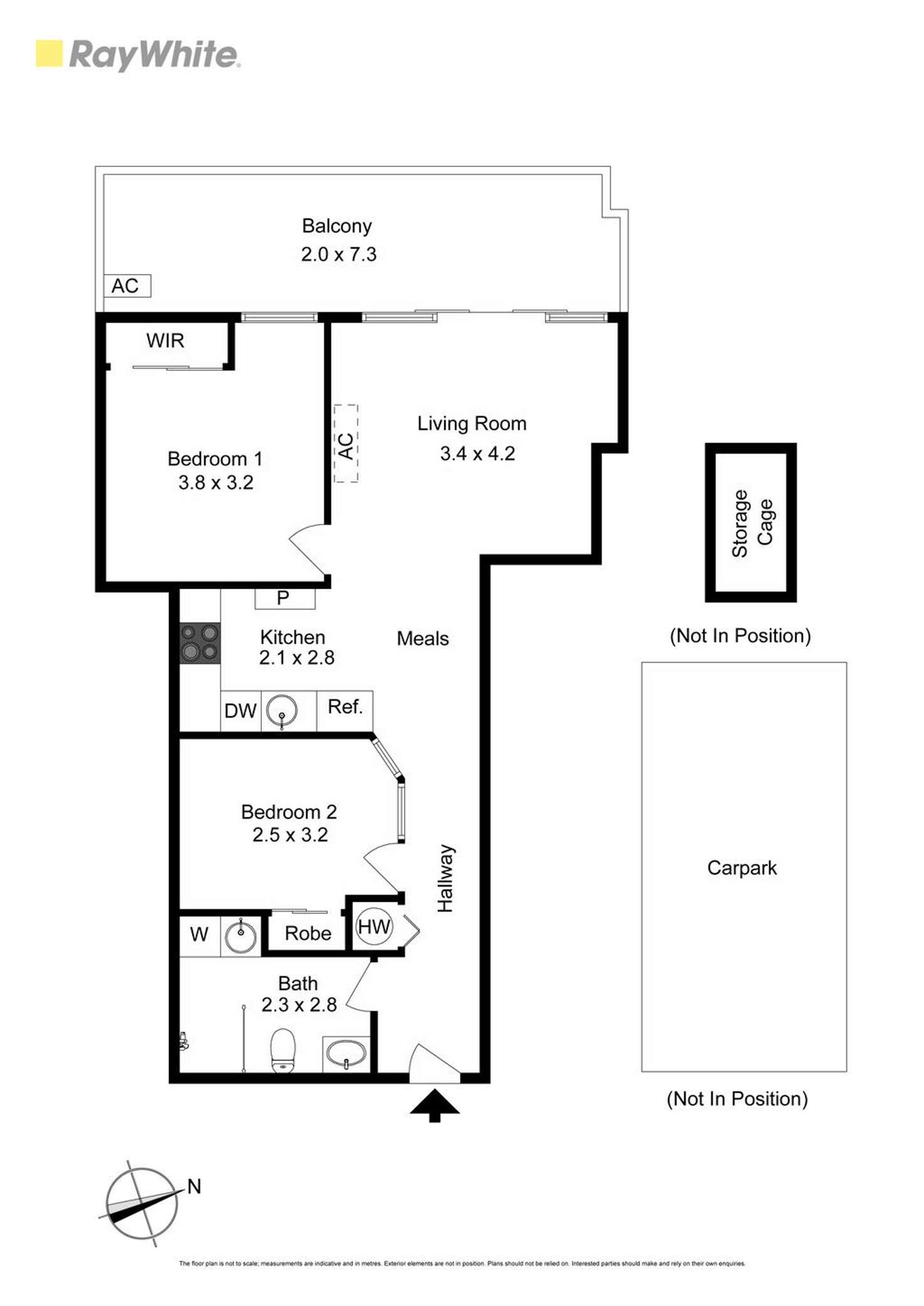 Floorplan of Homely apartment listing, 207/323 Charman Road, Cheltenham VIC 3192