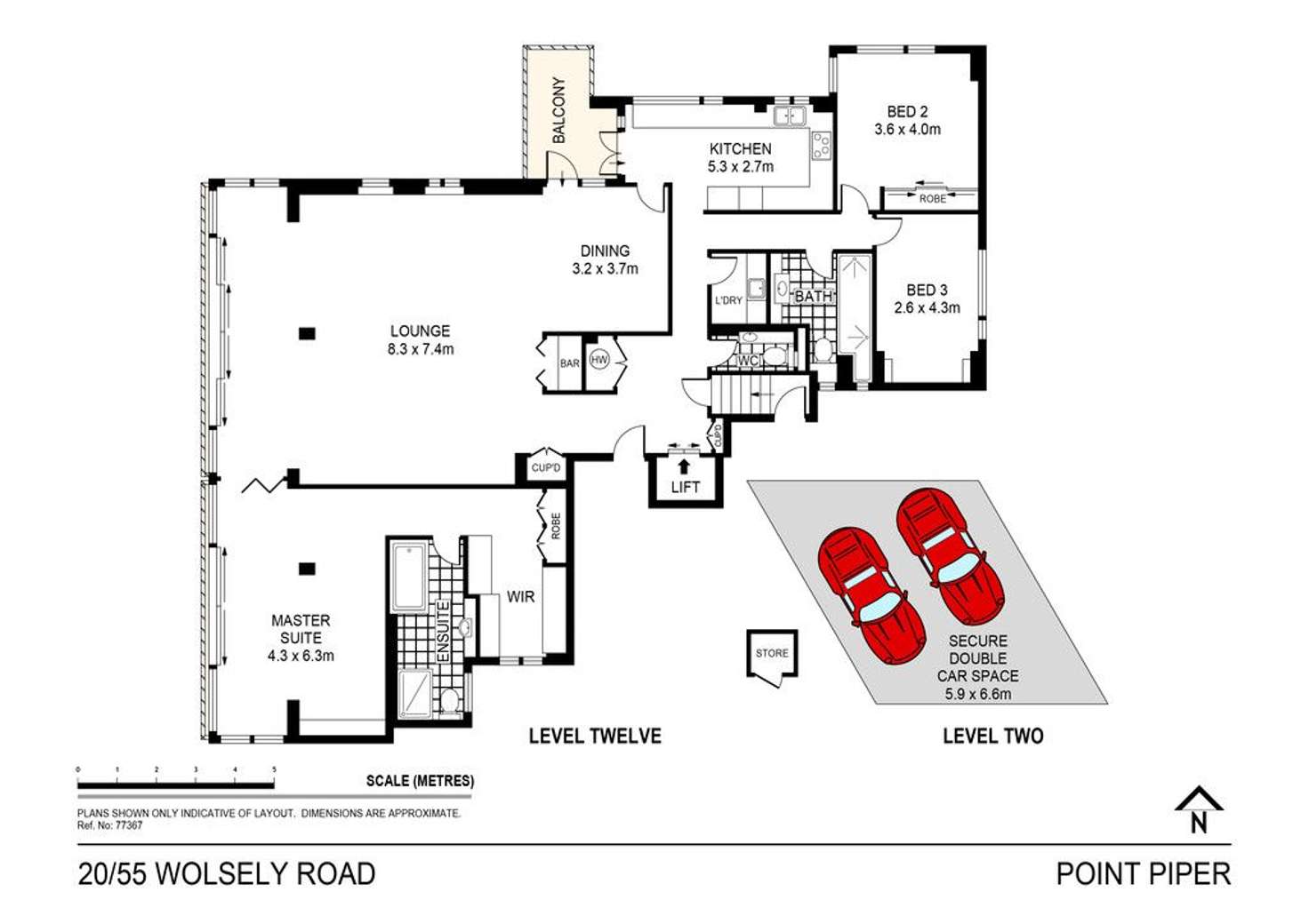 Floorplan of Homely apartment listing, 20/55 Wolseley Road | The Penthouse, Point Piper NSW 2027