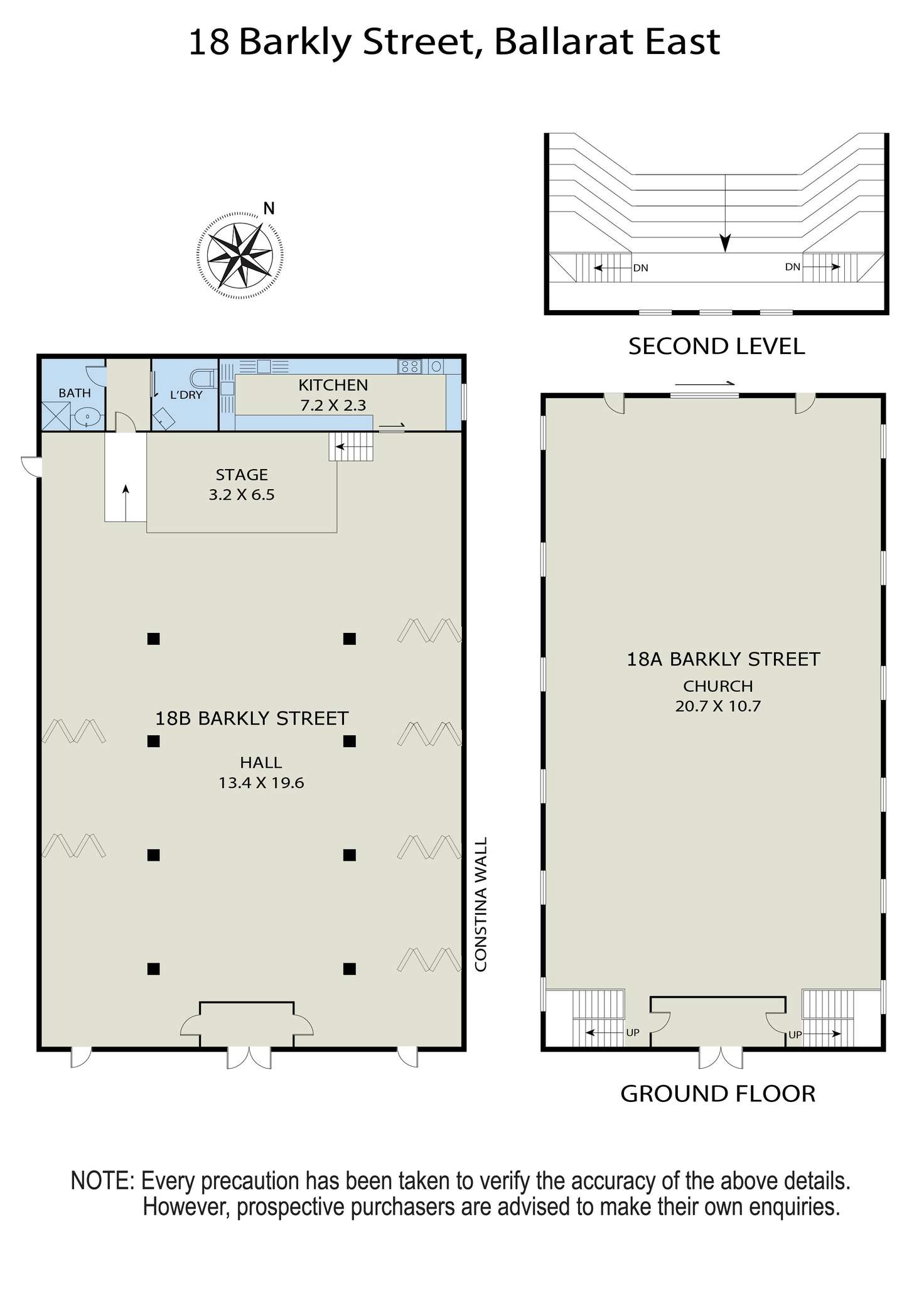 Floorplan of Homely house listing, 18a Barkly Street, Ballarat East VIC 3350