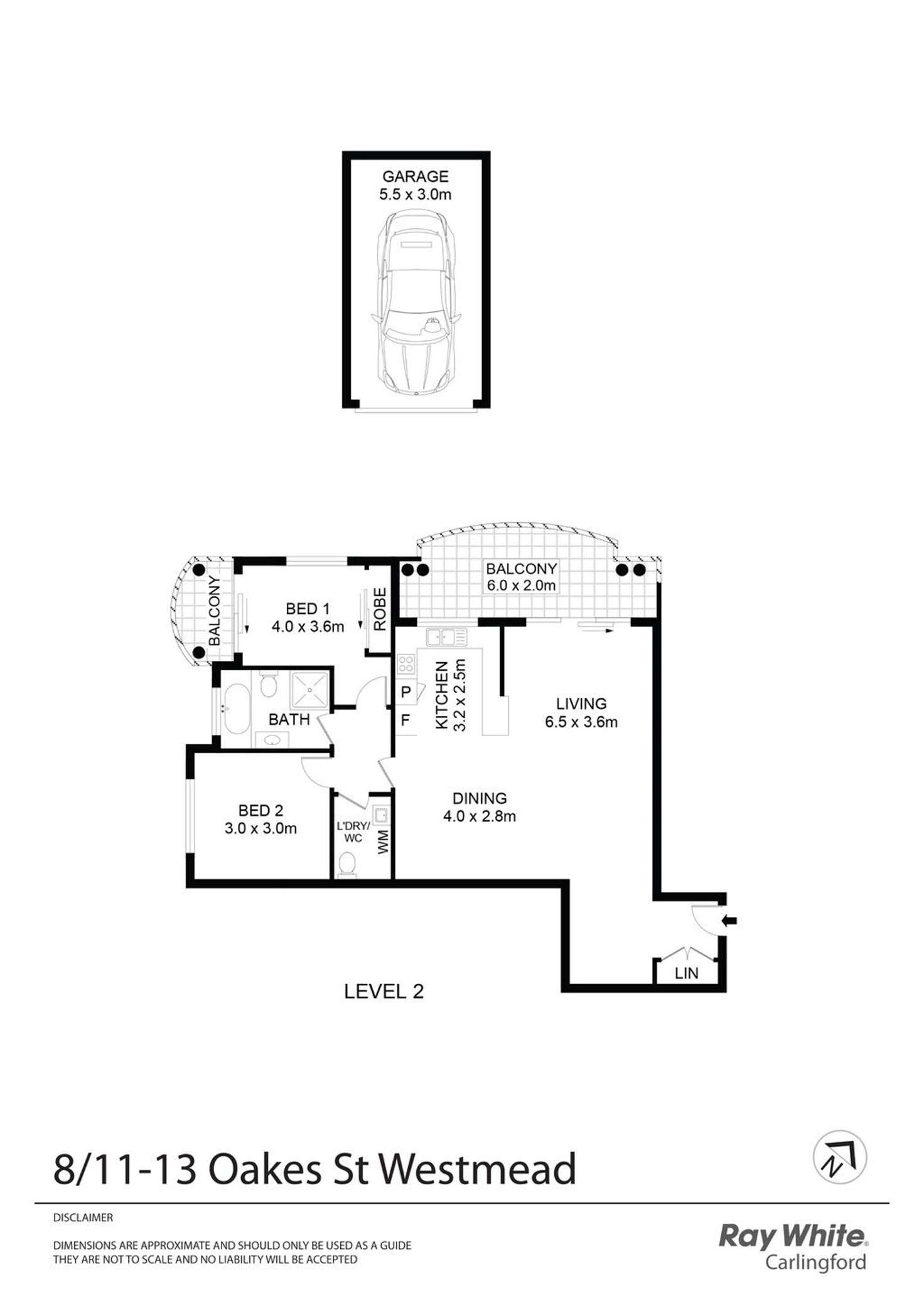 Floorplan of Homely apartment listing, 8/11-13 Oakes Street, Westmead NSW 2145